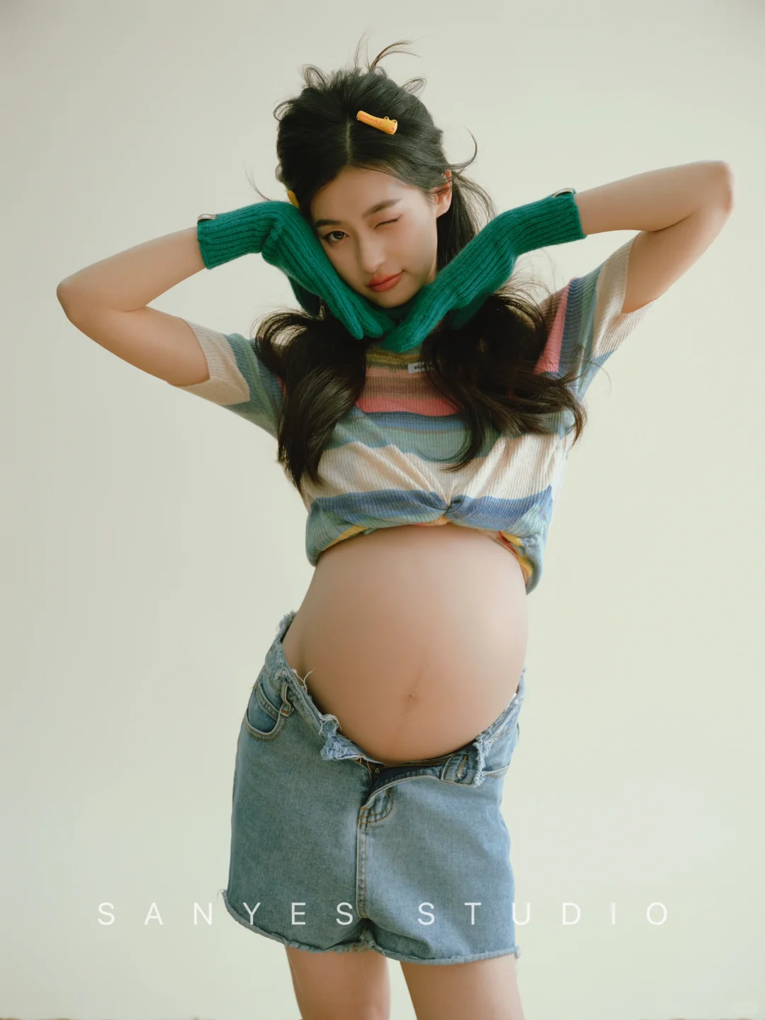 孕30w | 吹爆我的韩系少女感孕妇写真！