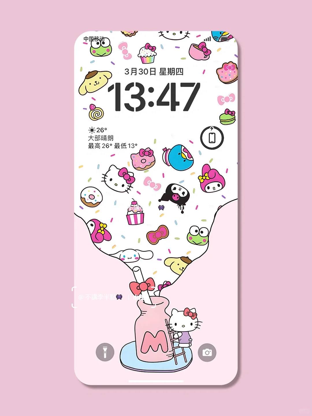 可爱插画手机壁纸丨193丨HelloKitty