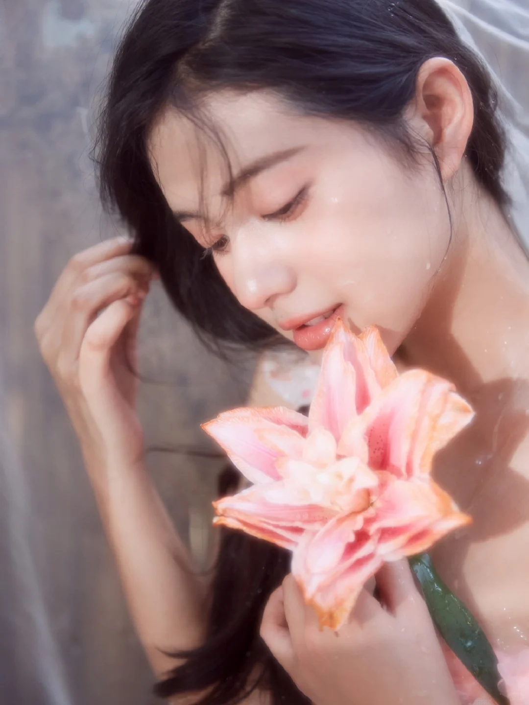 水仙花女孩?粉嫩嫩的少女心?纯欲写真