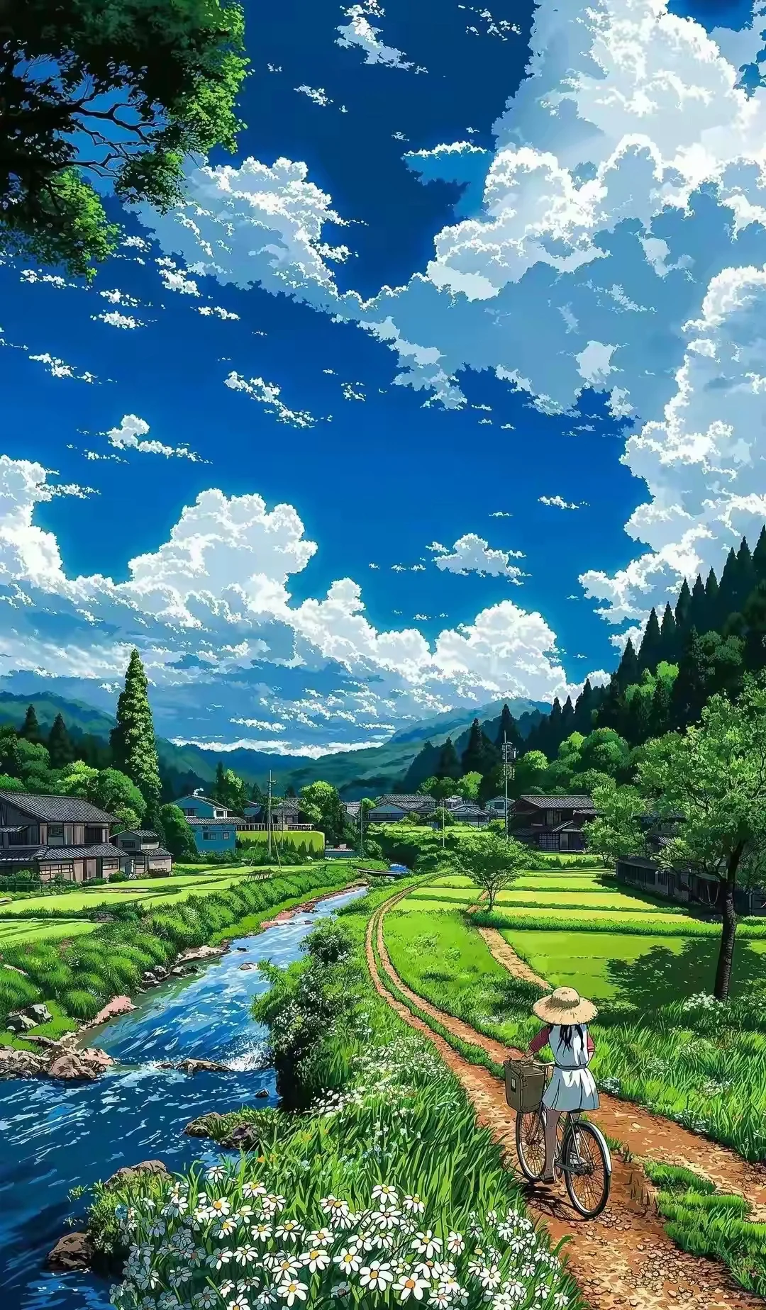 宫崎骏风的手机壁纸，真太美了