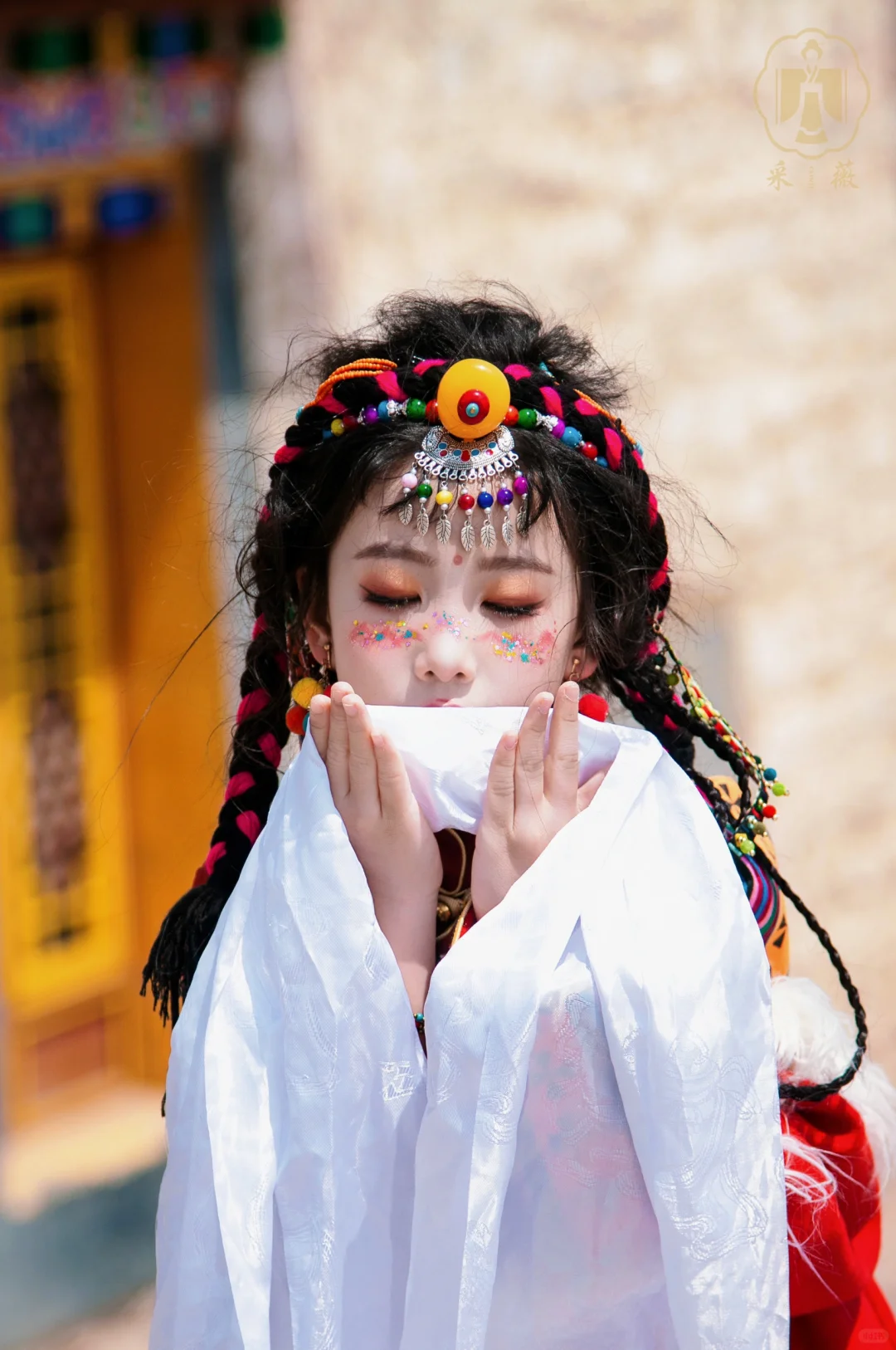 祝妈妈母亲节快乐来自妈妈的爱藏族少女写真