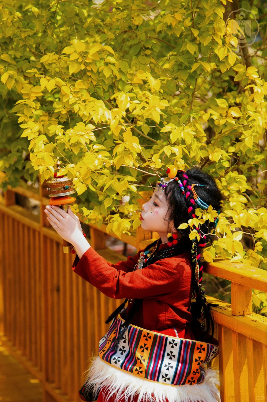 祝妈妈母亲节快乐来自妈妈的爱藏族少女写真