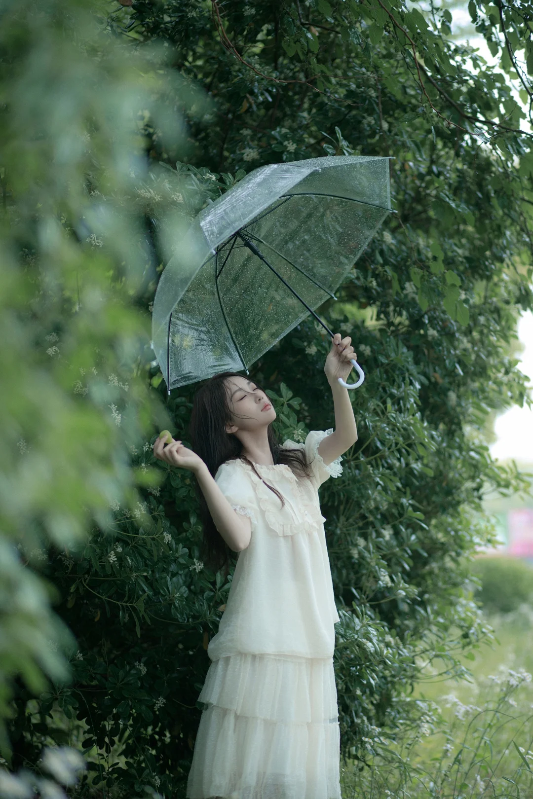 去森林吧，带一把伞☔阴雨天氛围感写真照