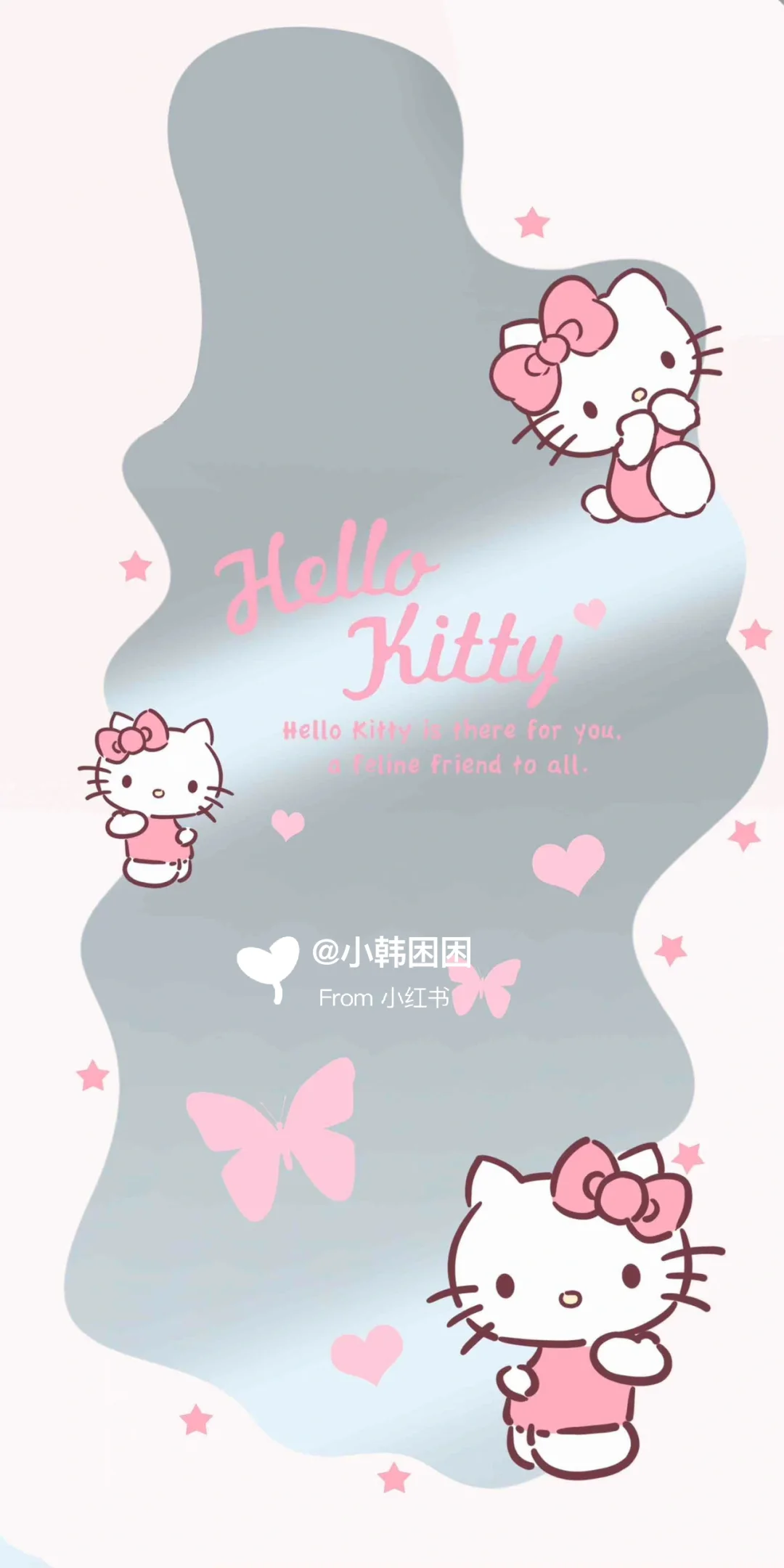 一组kitty猫手机壁纸 太可爱了叭