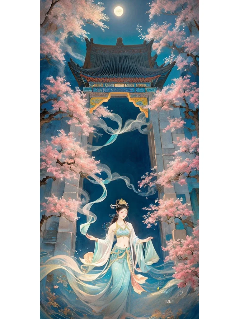 AI天宫仙女 | 插画壁纸