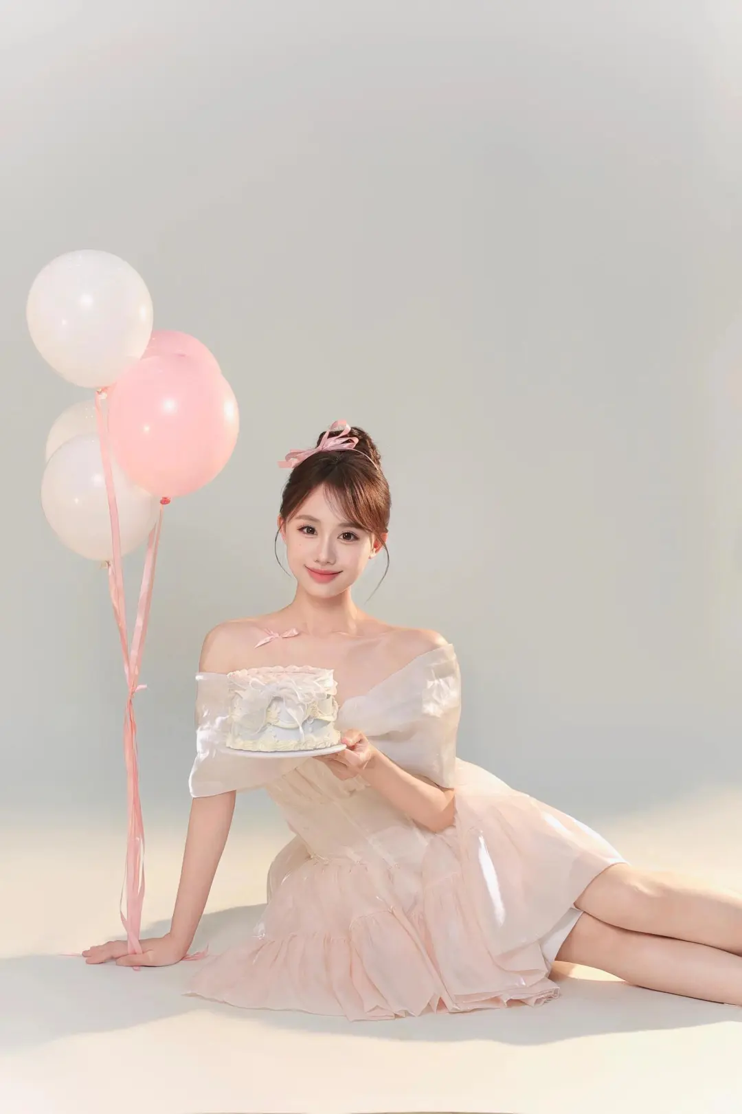 少女纯欲风生日系列写真 美的离谱