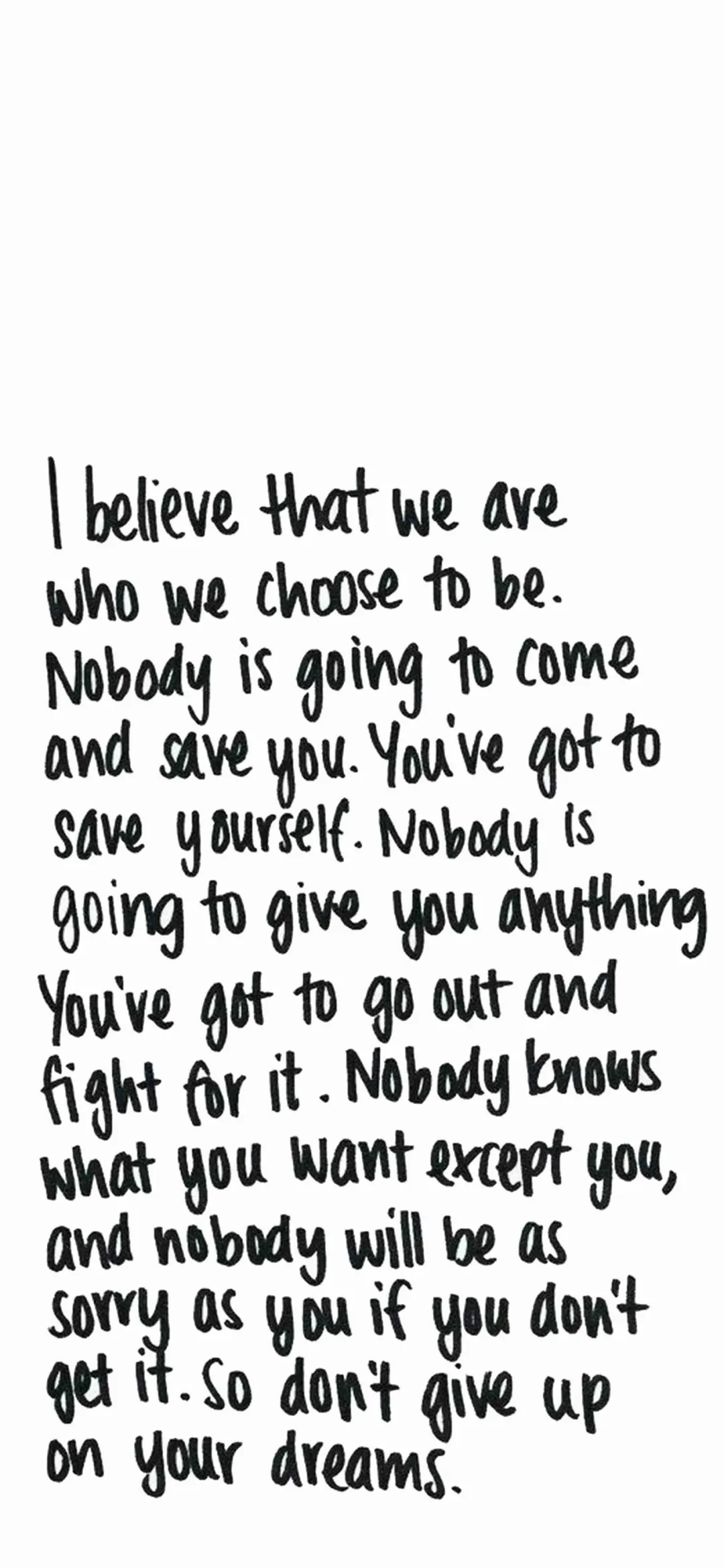 壁纸｜so dont give up on your dreams||