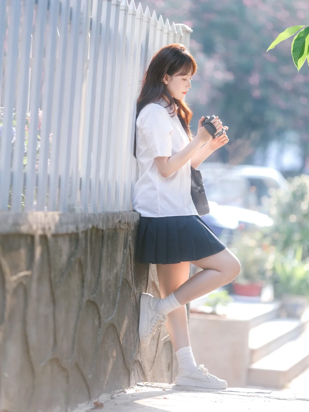 风里有了夏天的味道?制服少女写真