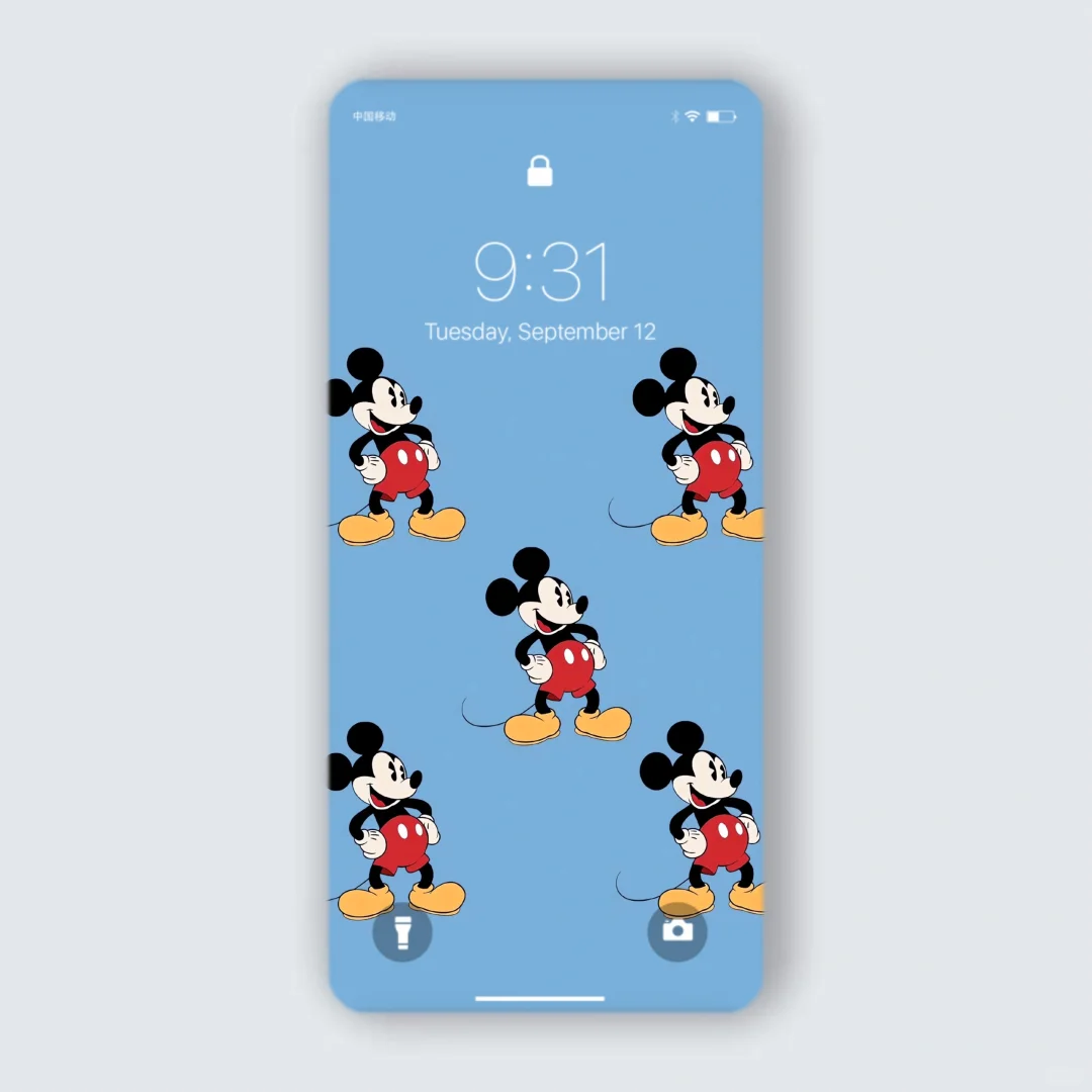 套图壁纸｜锁屏+主屏｜迪士尼米奇屏保背景图