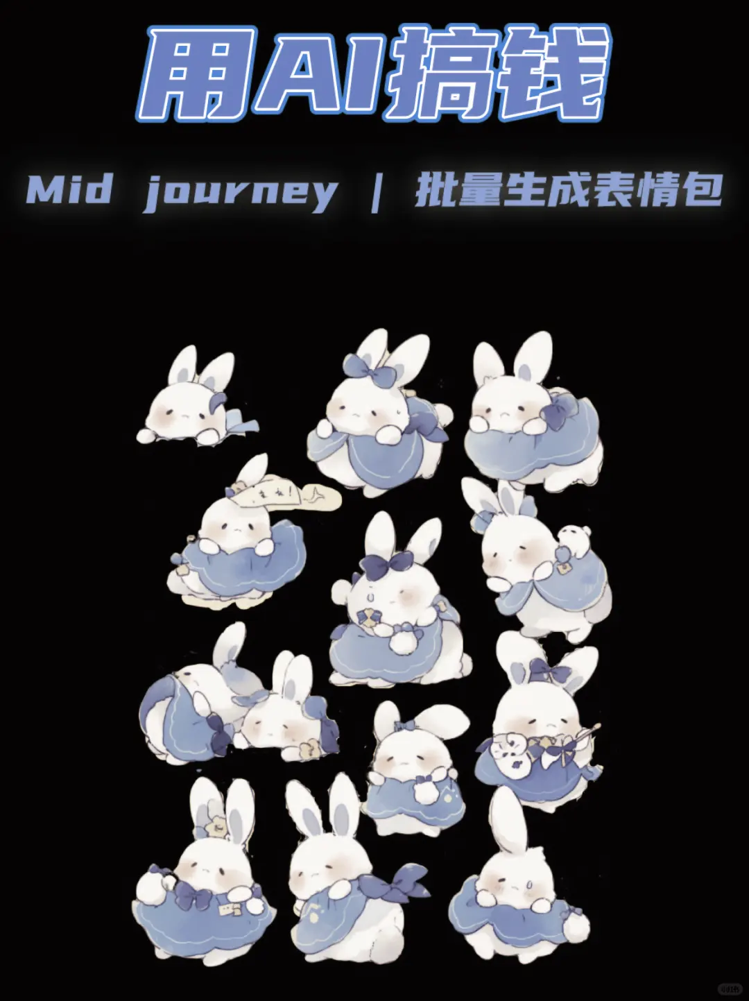 用AI搞钱?Midjourney｜一键自制表情包