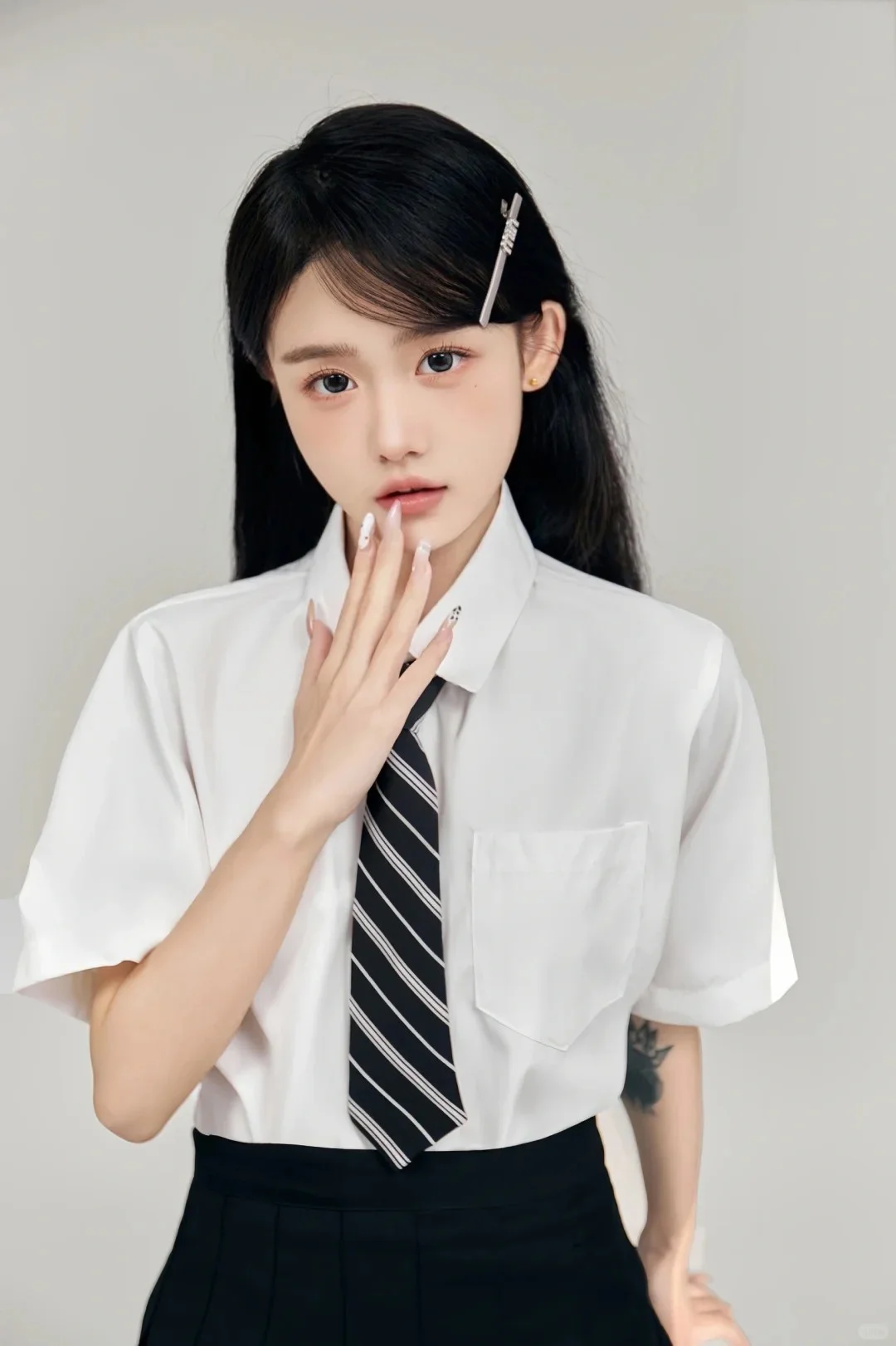 韩系学院风少女写真?