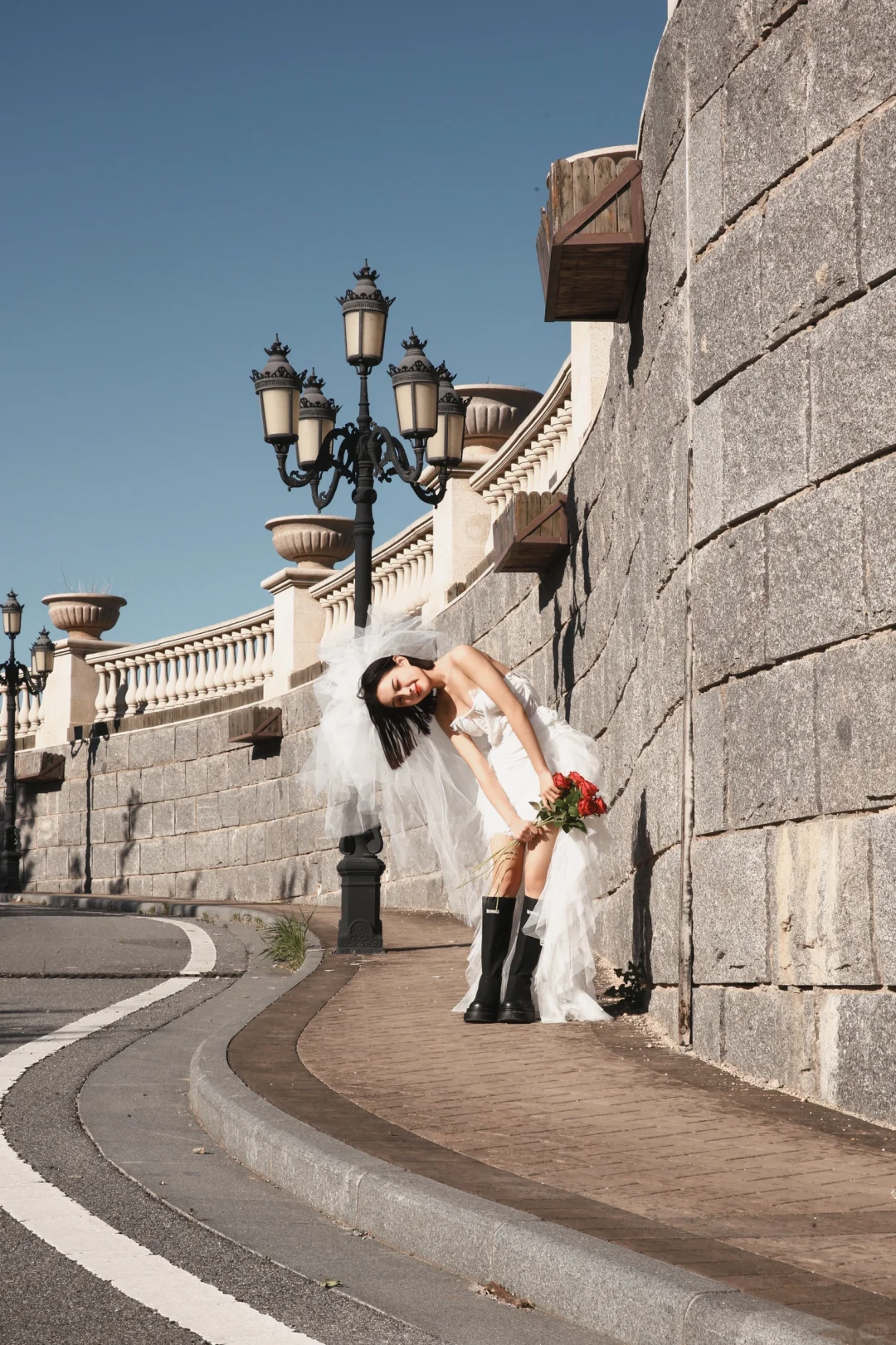 酷飒轻婚纱写真❤️青岛少女写真@街拍