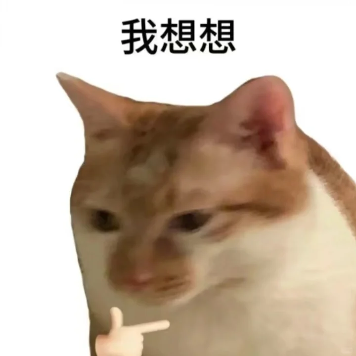 想要这样白底猫猫头的表情包！