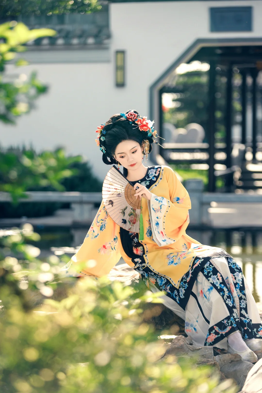 衣襟带花，岁月风平 衡阳清汉女写真