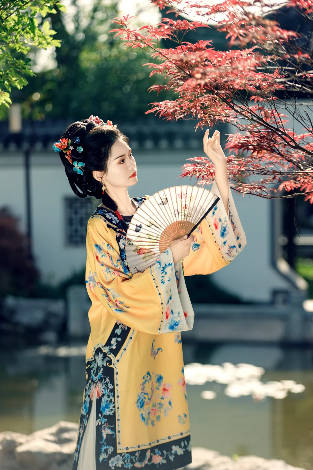 衣襟带花，岁月风平 衡阳清汉女写真