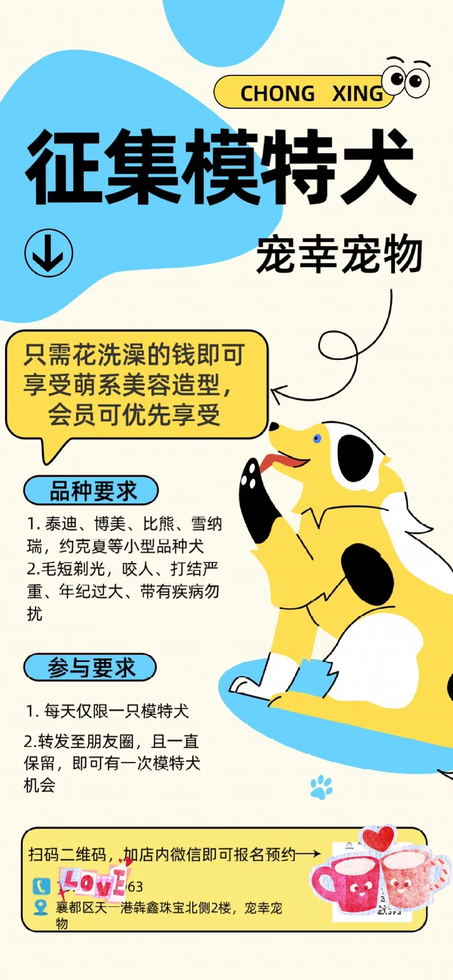 征集模特犬