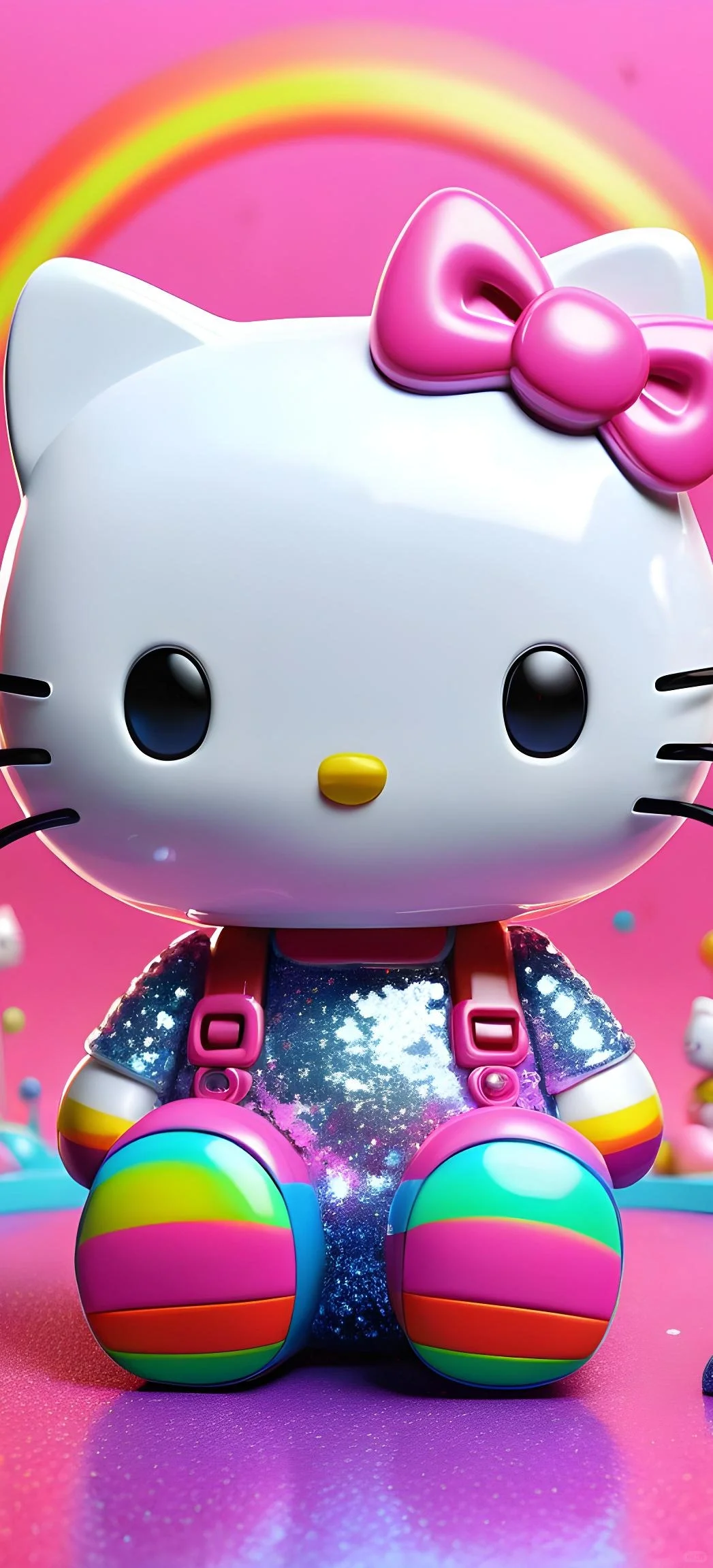 新增几张3D Hellokitty的手机高清壁纸