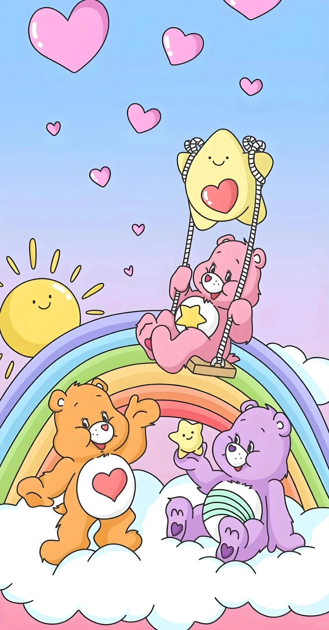 爱心熊 care bears可爱壁纸