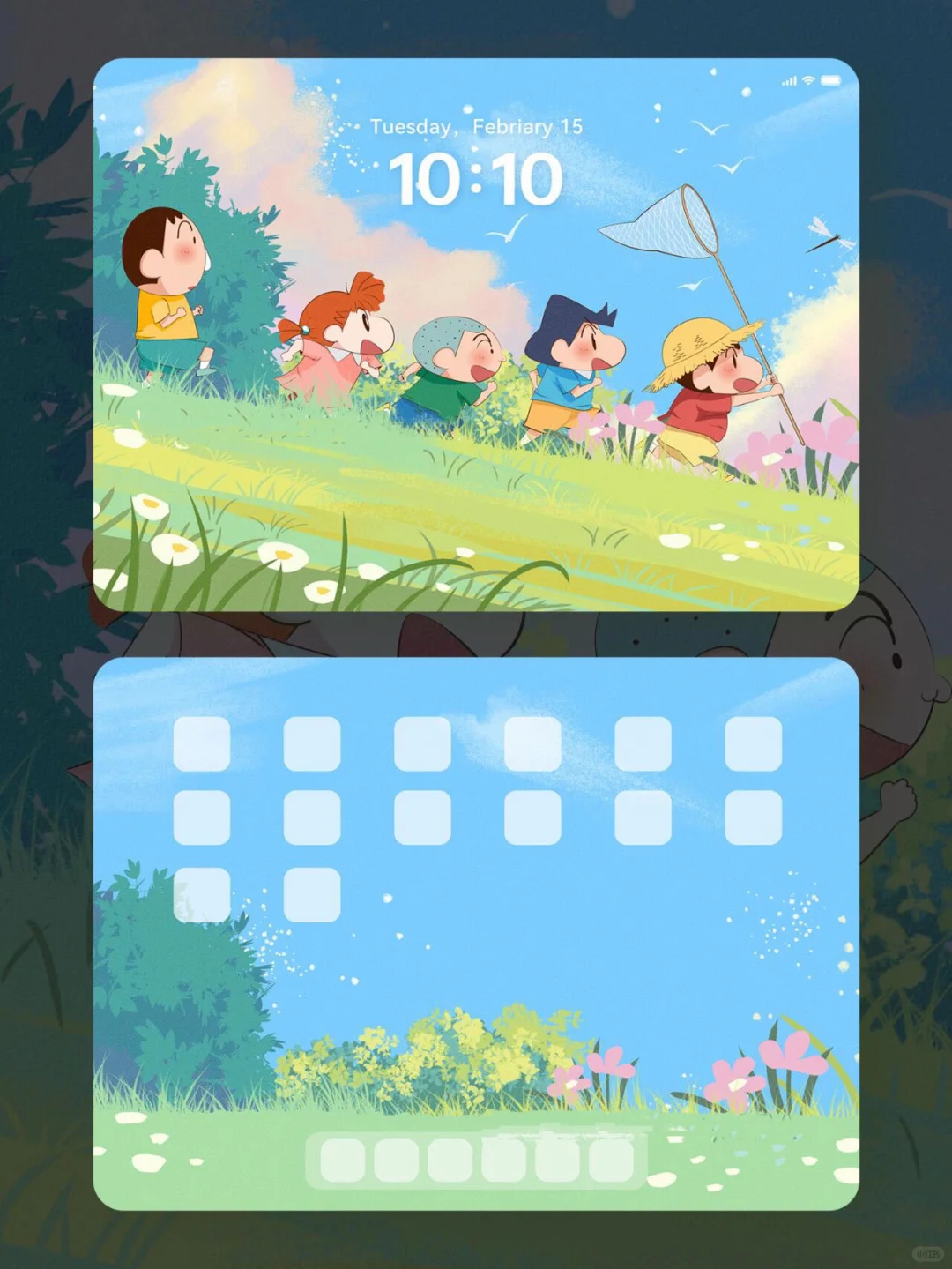 治愈平板壁纸 || 蜡笔小新的假日?|| 新款