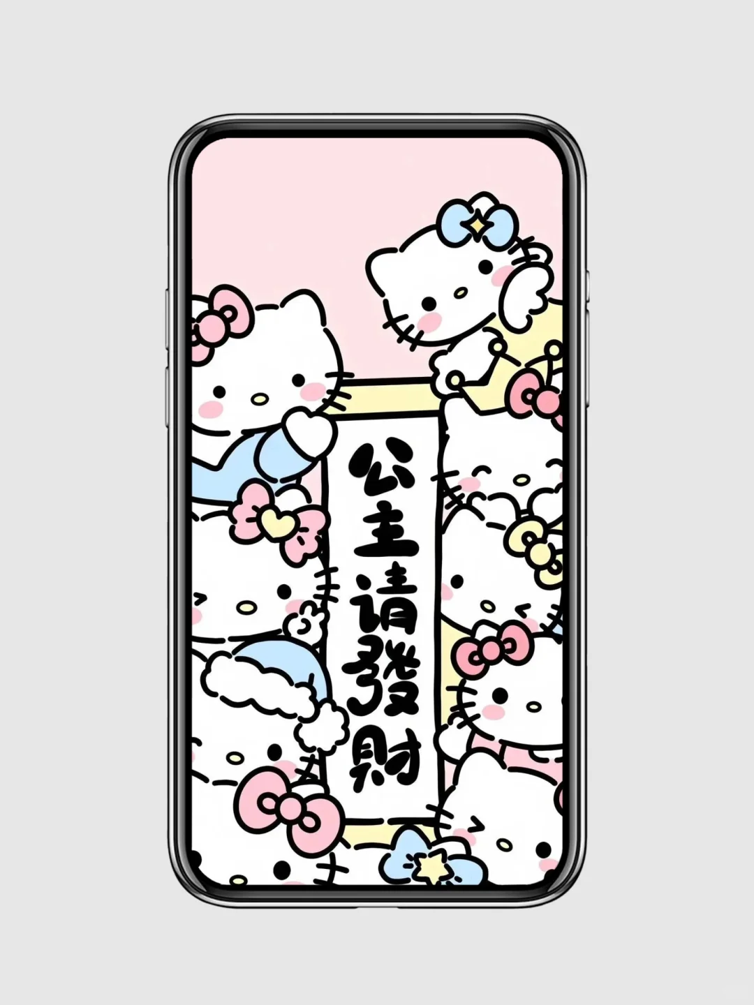 066｜Hellokitty卡通手机壁纸套图锁屏+桌面