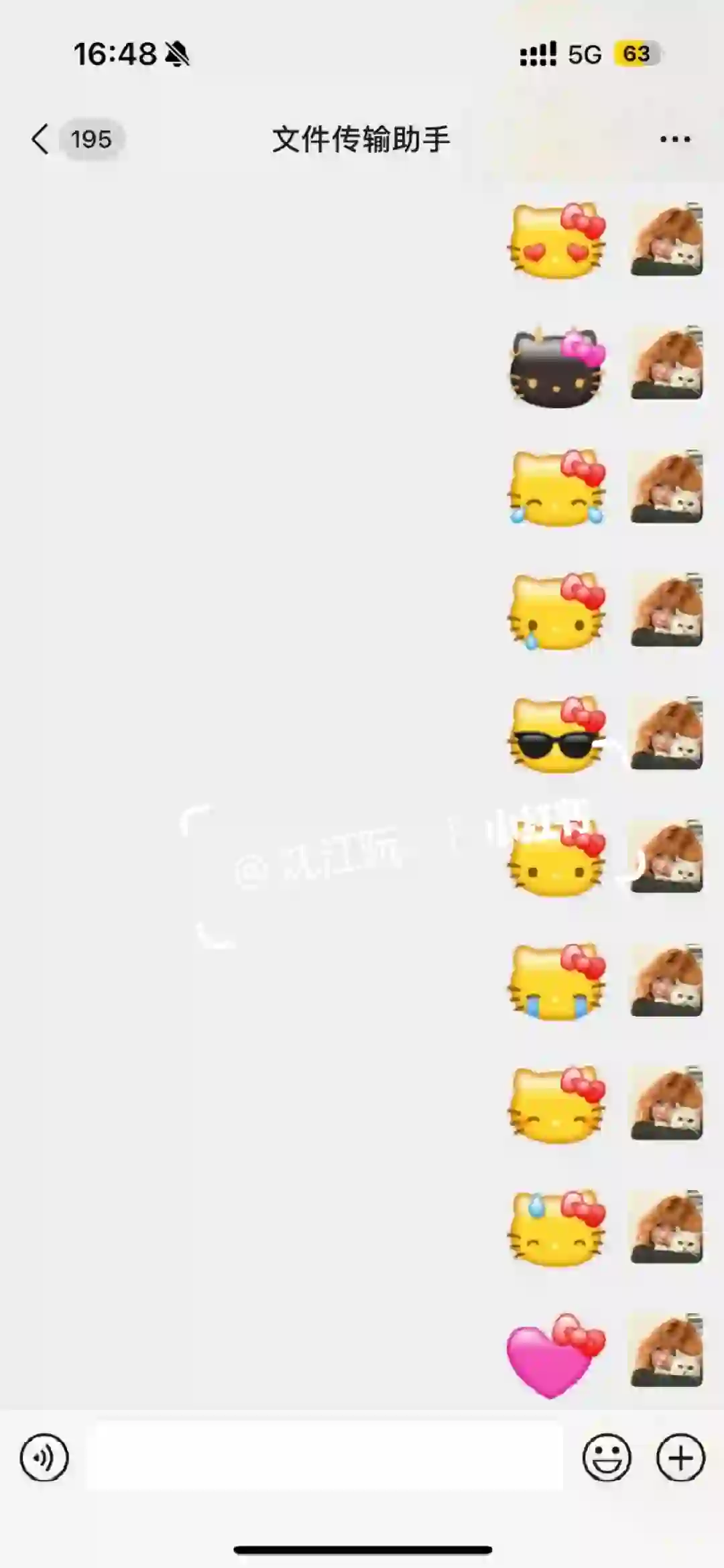 迷你kitty emoji表情包||