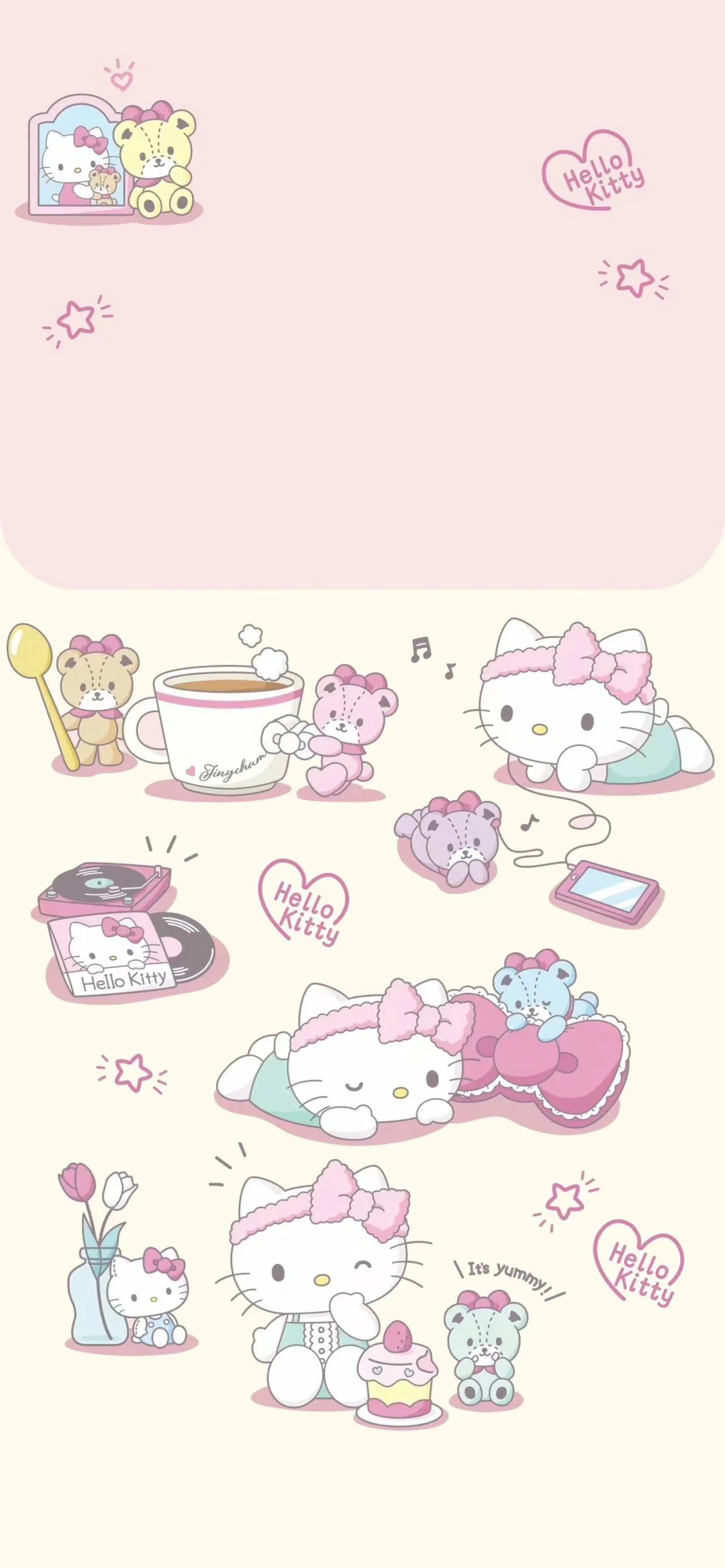 手机壁纸｜oh～甜心HelloKitty?||#helloki