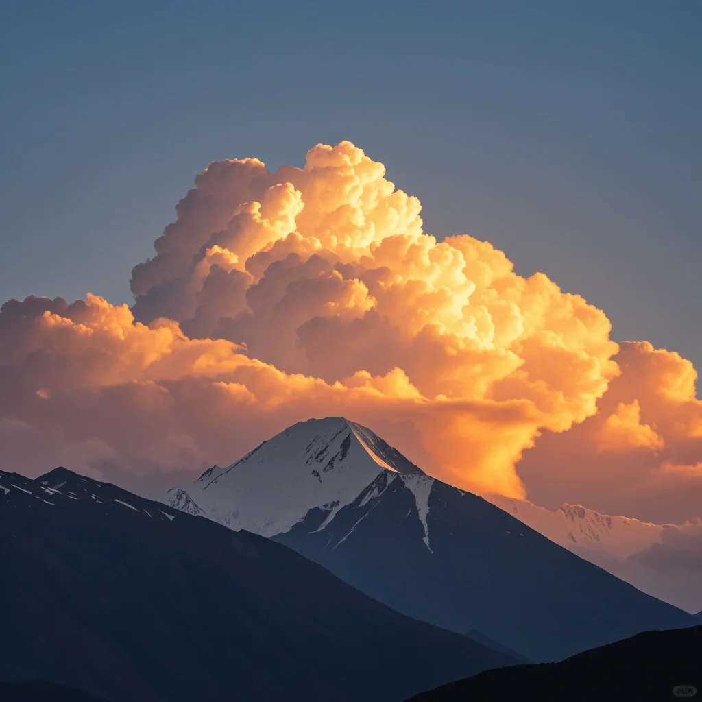 超美高山白云壁纸