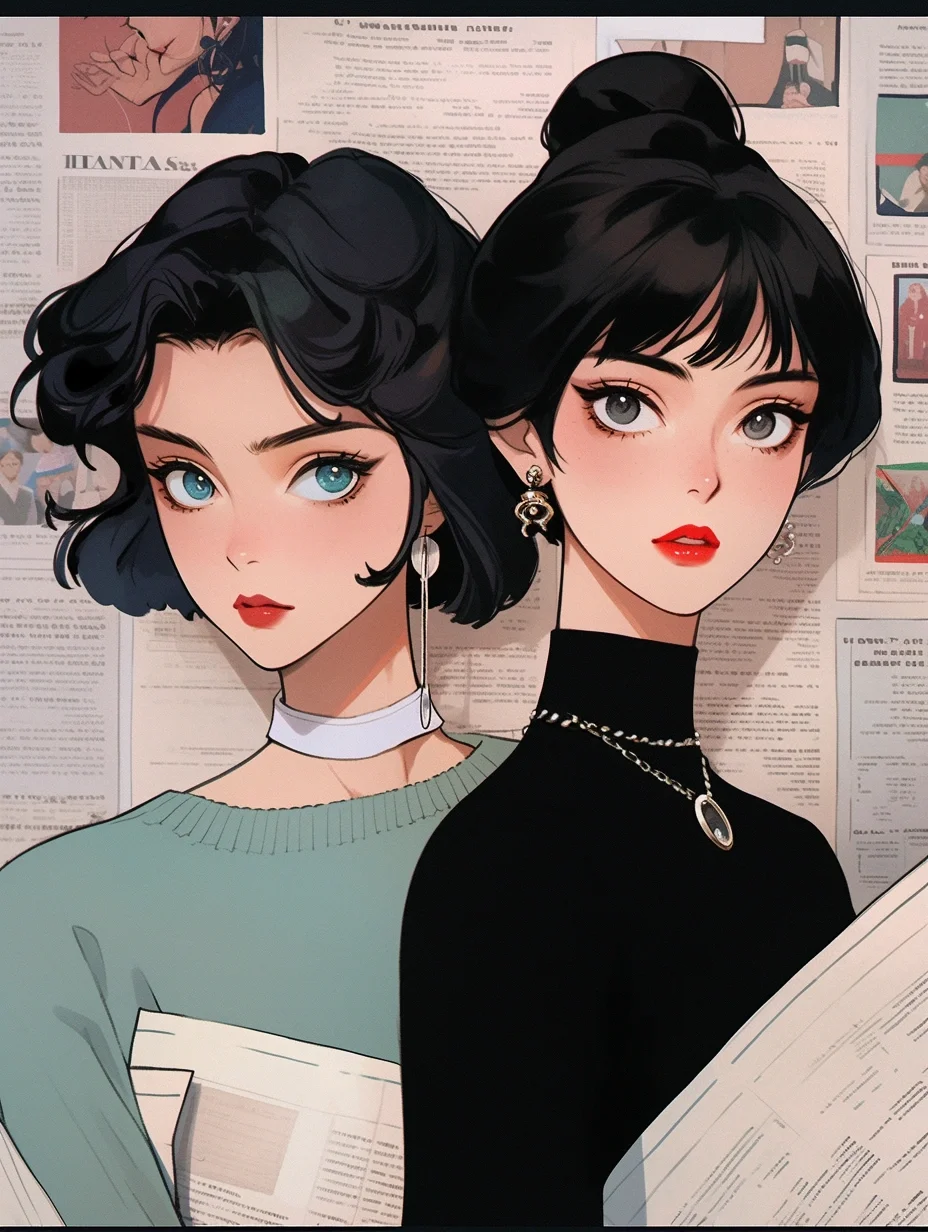 ๋ ֢֢֢美式旧漫?ັ Retro illustration ??