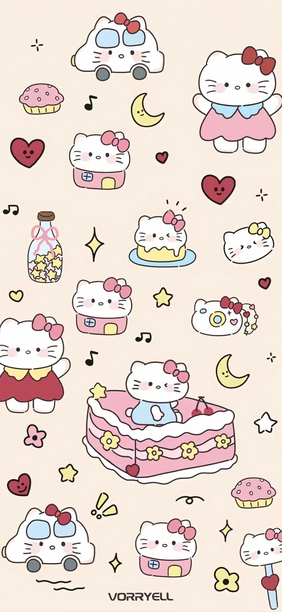 HelloKitty壁纸也太可爱了吧