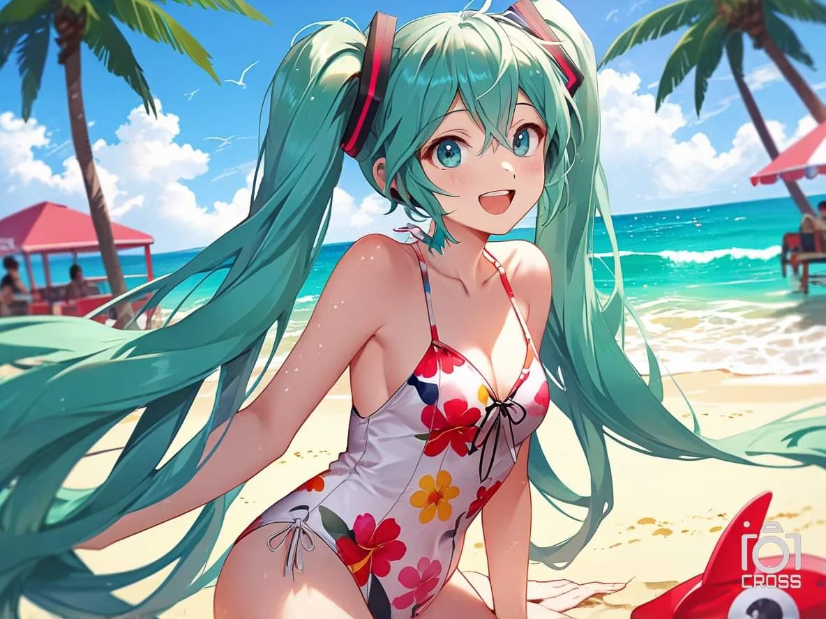 初音 夏季泳装秀