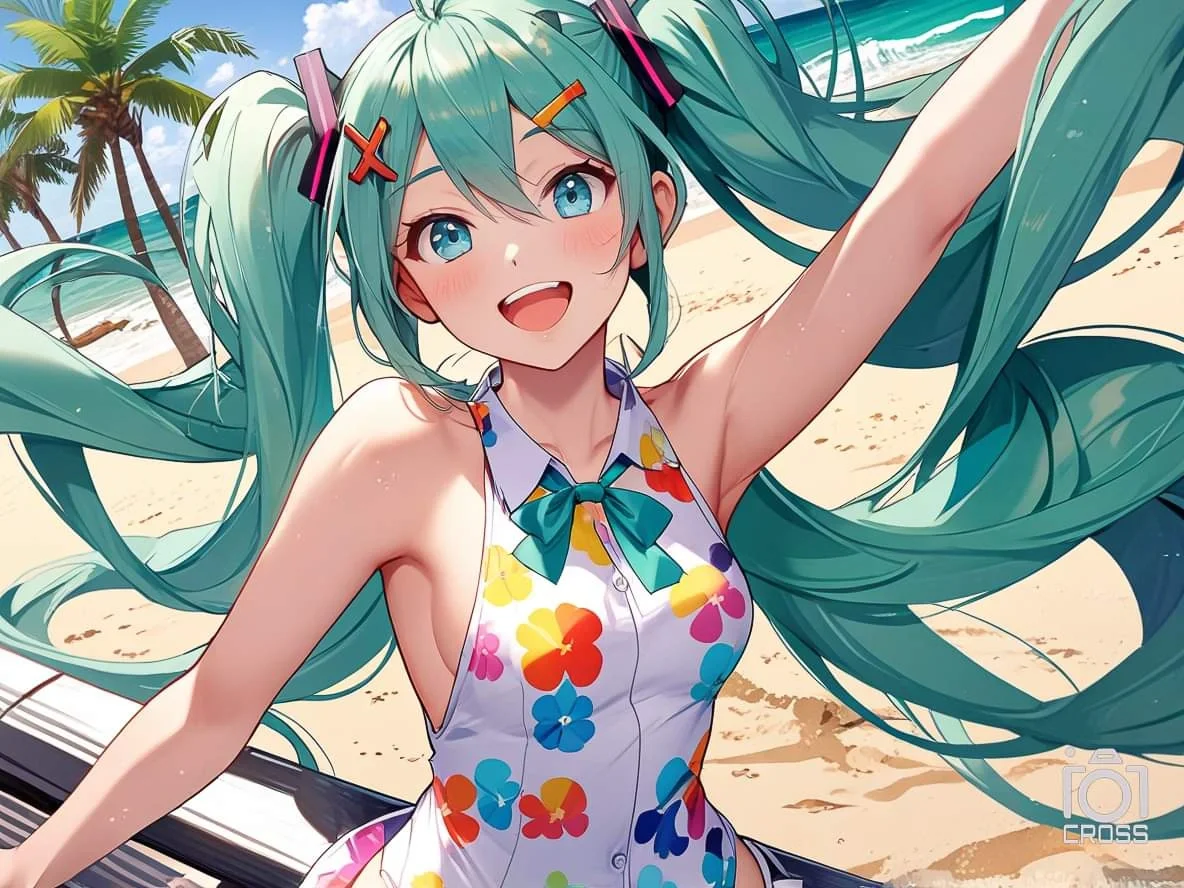 初音 夏季泳装秀