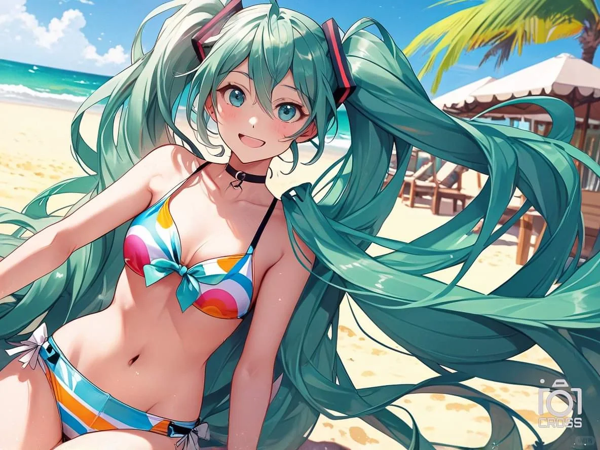 初音 夏季泳装秀