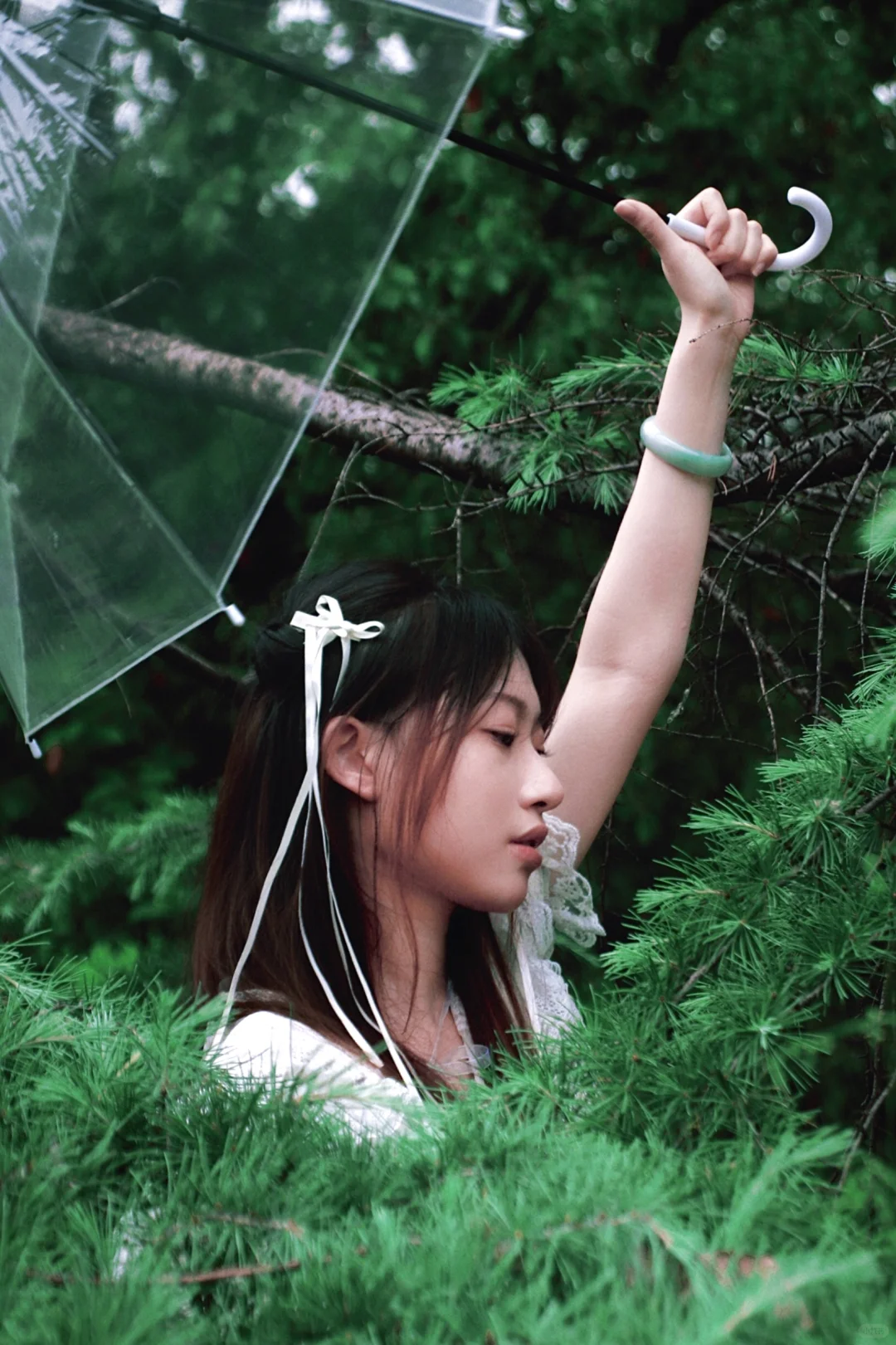 森系少女写真 酿绿藏光的夏天