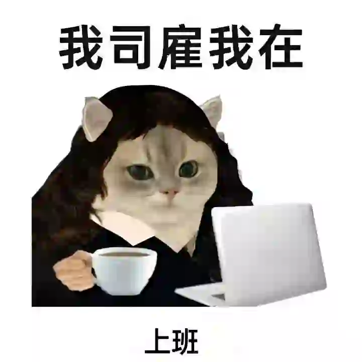 猫猫打工人表情包