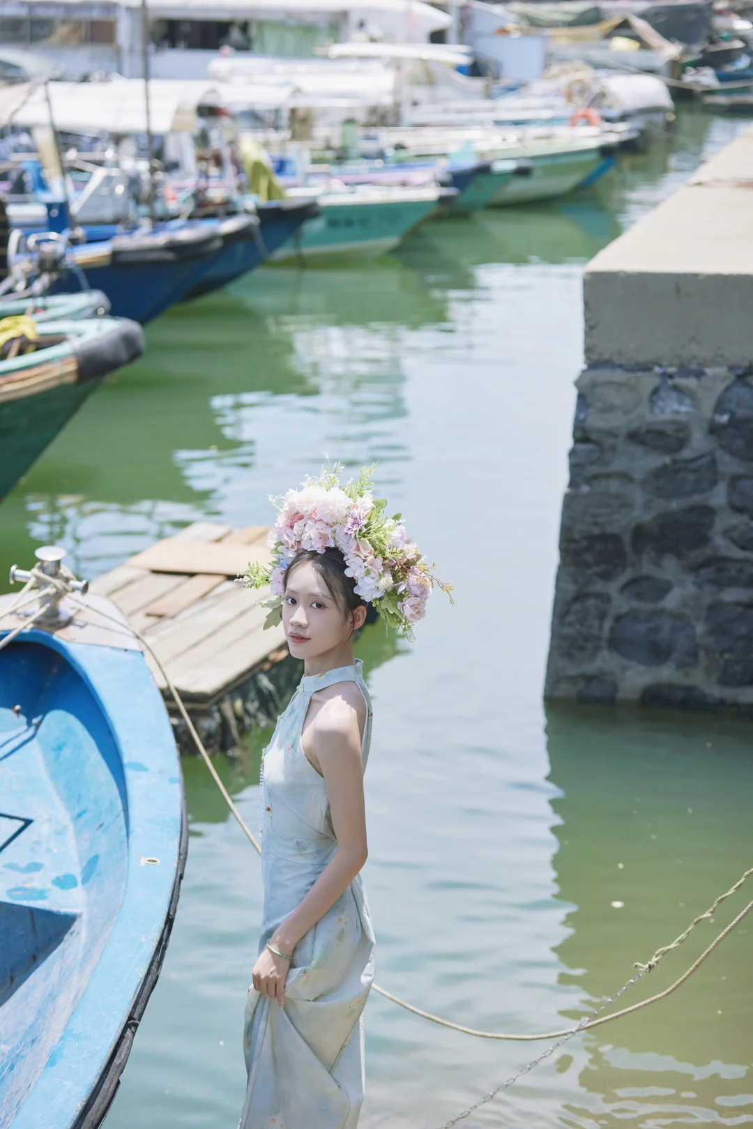 簪花写真｜簪花围 穿花衣 闲做半日渔家女