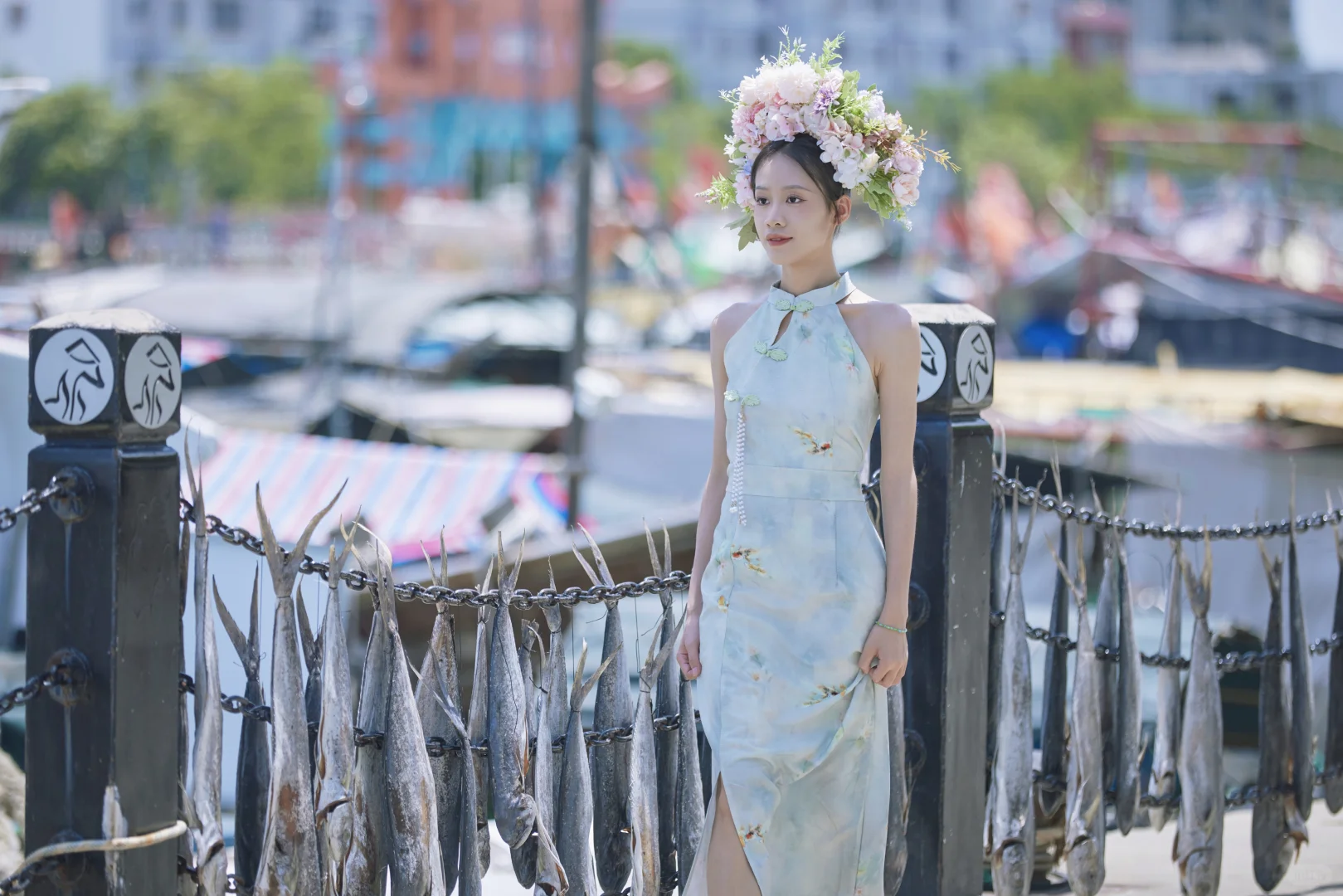 簪花写真｜簪花围 穿花衣 闲做半日渔家女