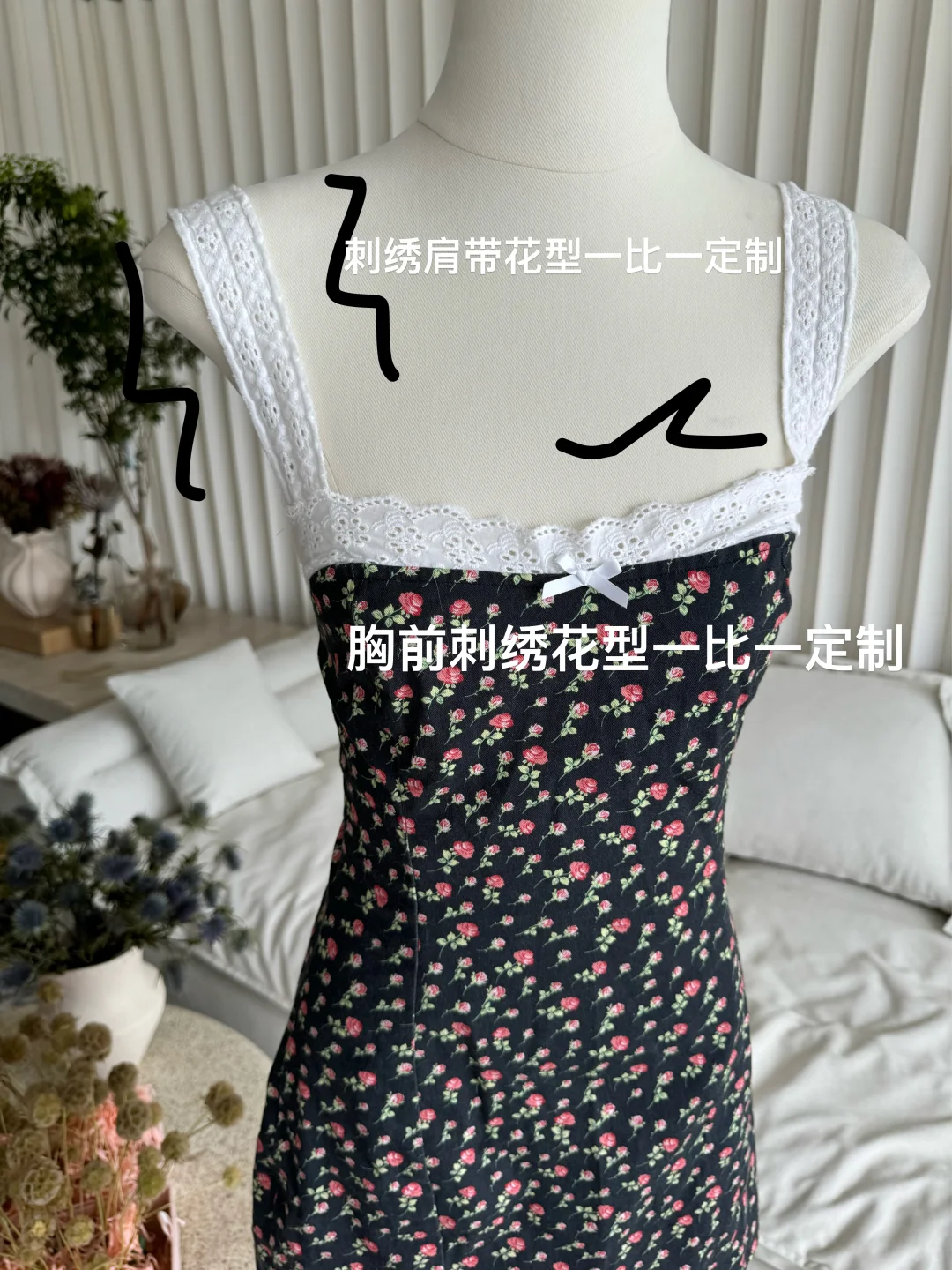 forloveandlemons 美式甜心复古玫瑰裙