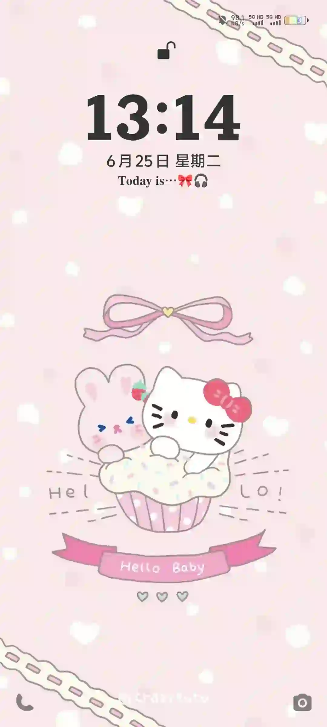 是我喜欢的HelloKitty壁纸呀|手机壁纸