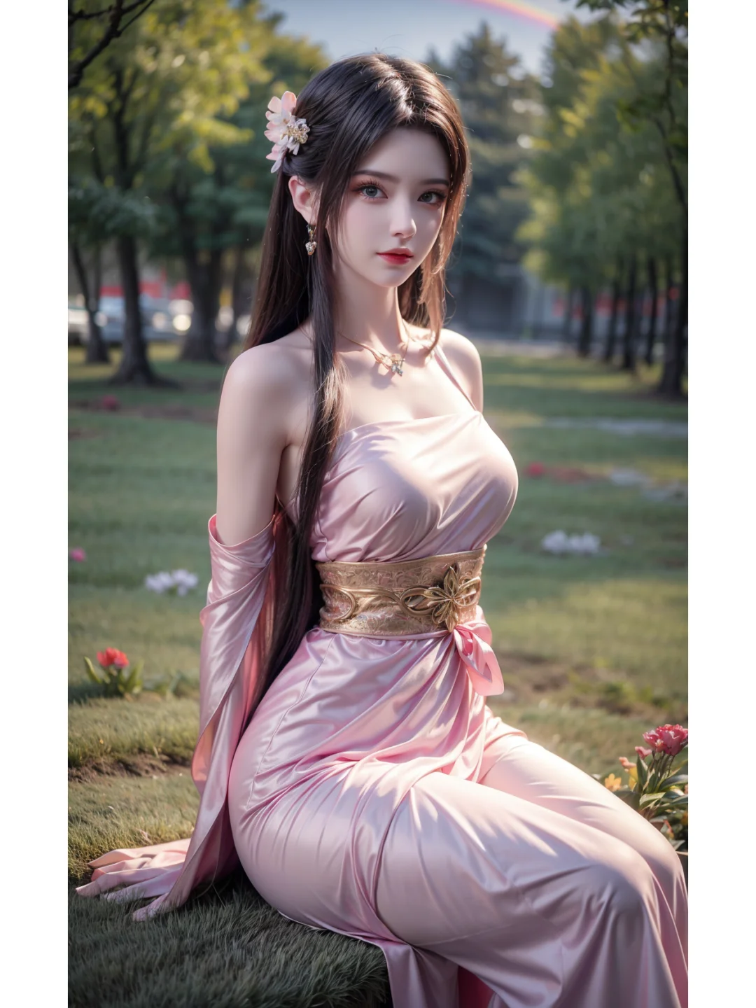 国漫女神，美杜莎户外汉服秀