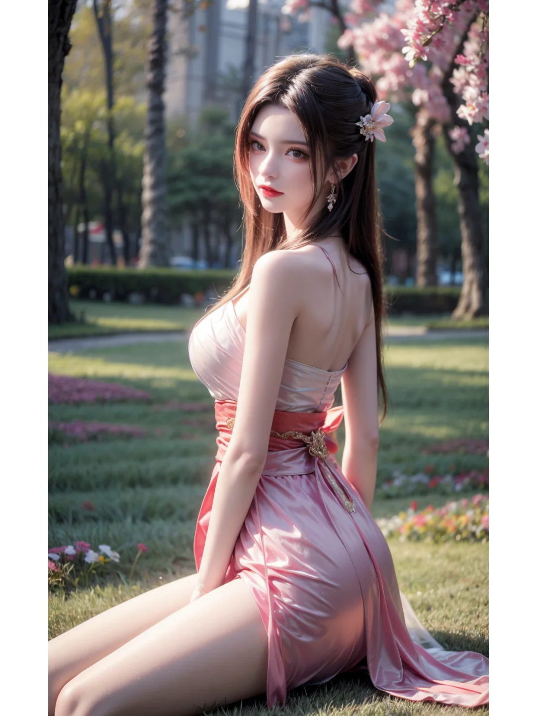 国漫女神，美杜莎户外汉服秀