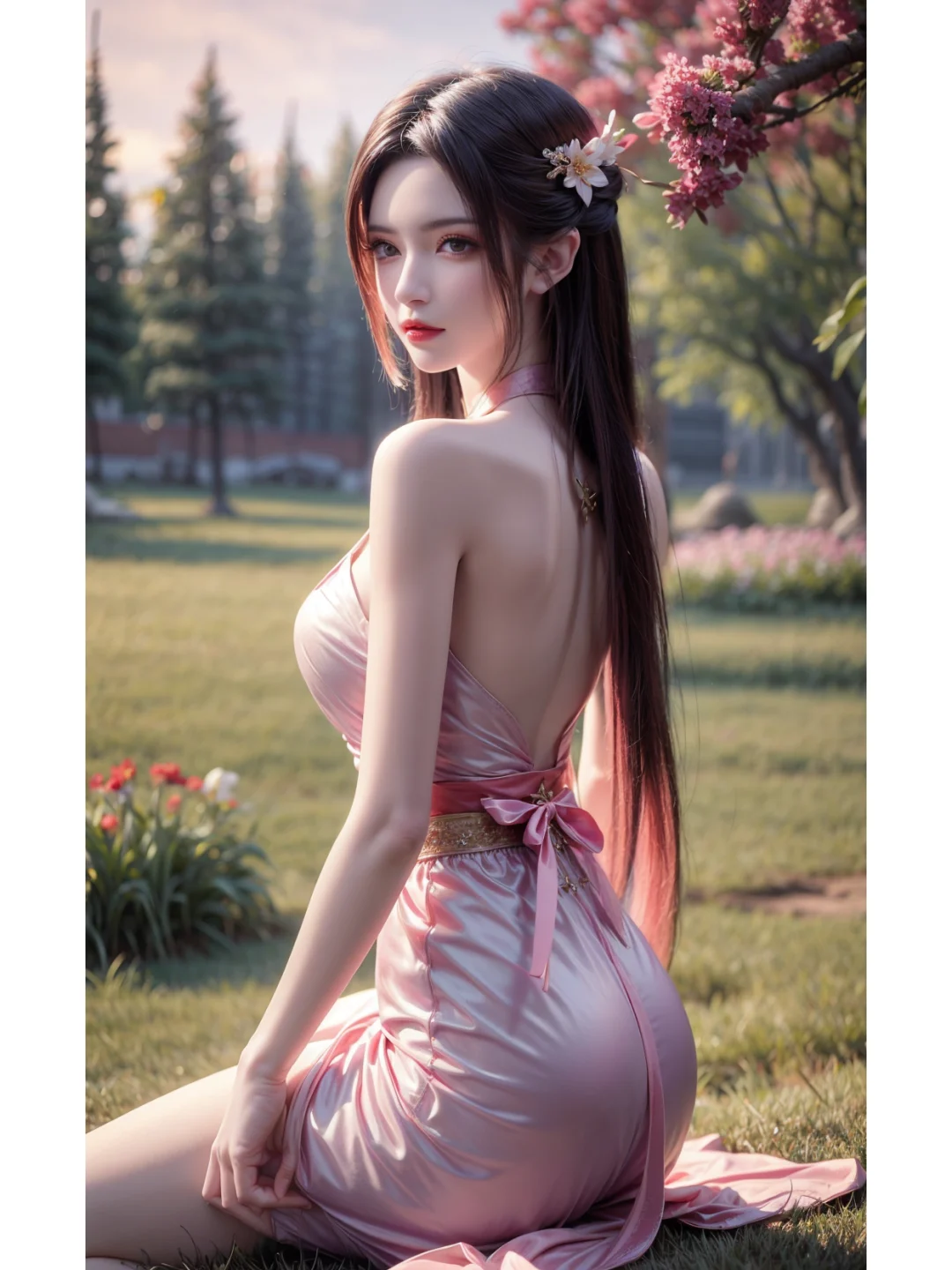 国漫女神，美杜莎户外汉服秀