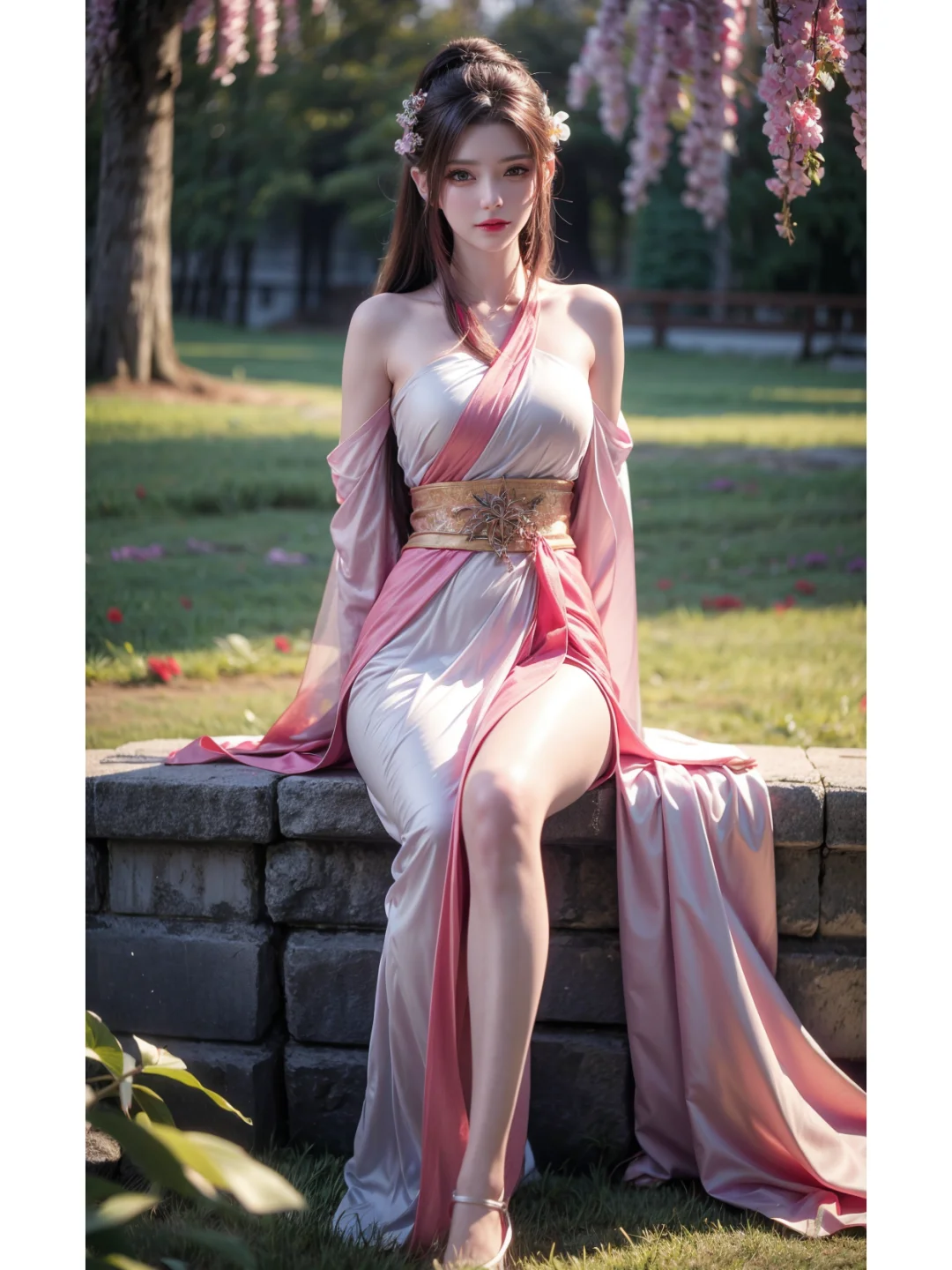 国漫女神，美杜莎户外汉服秀