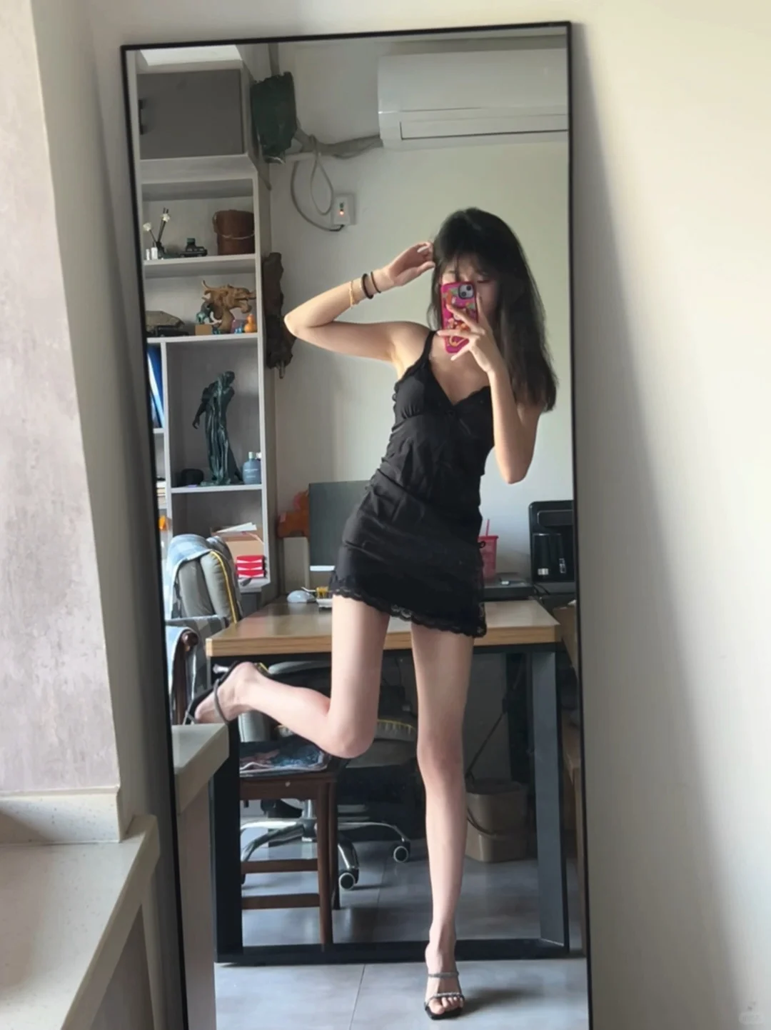 170ootd｜轻奢纯欲蕾丝睡裙?