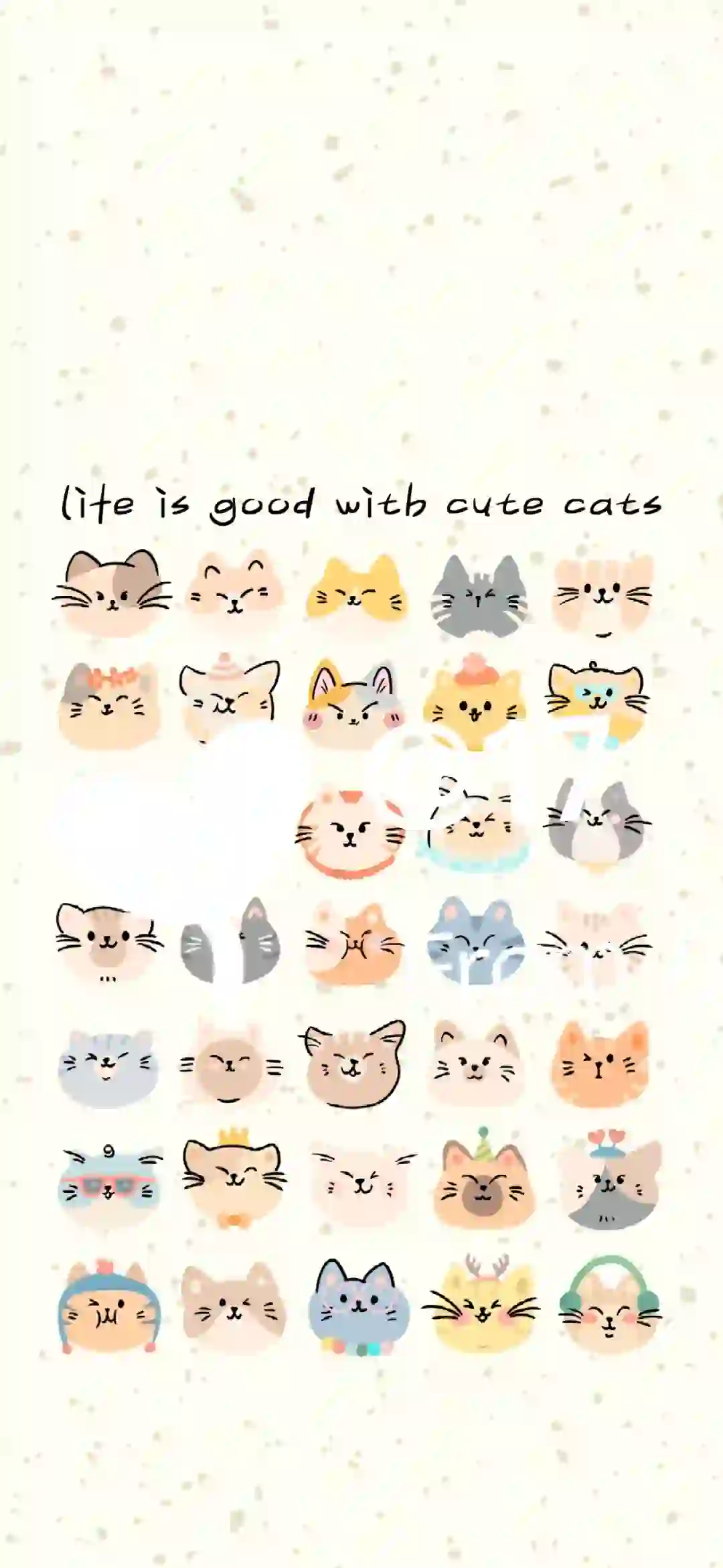 life is good with cute cats 手机壁纸