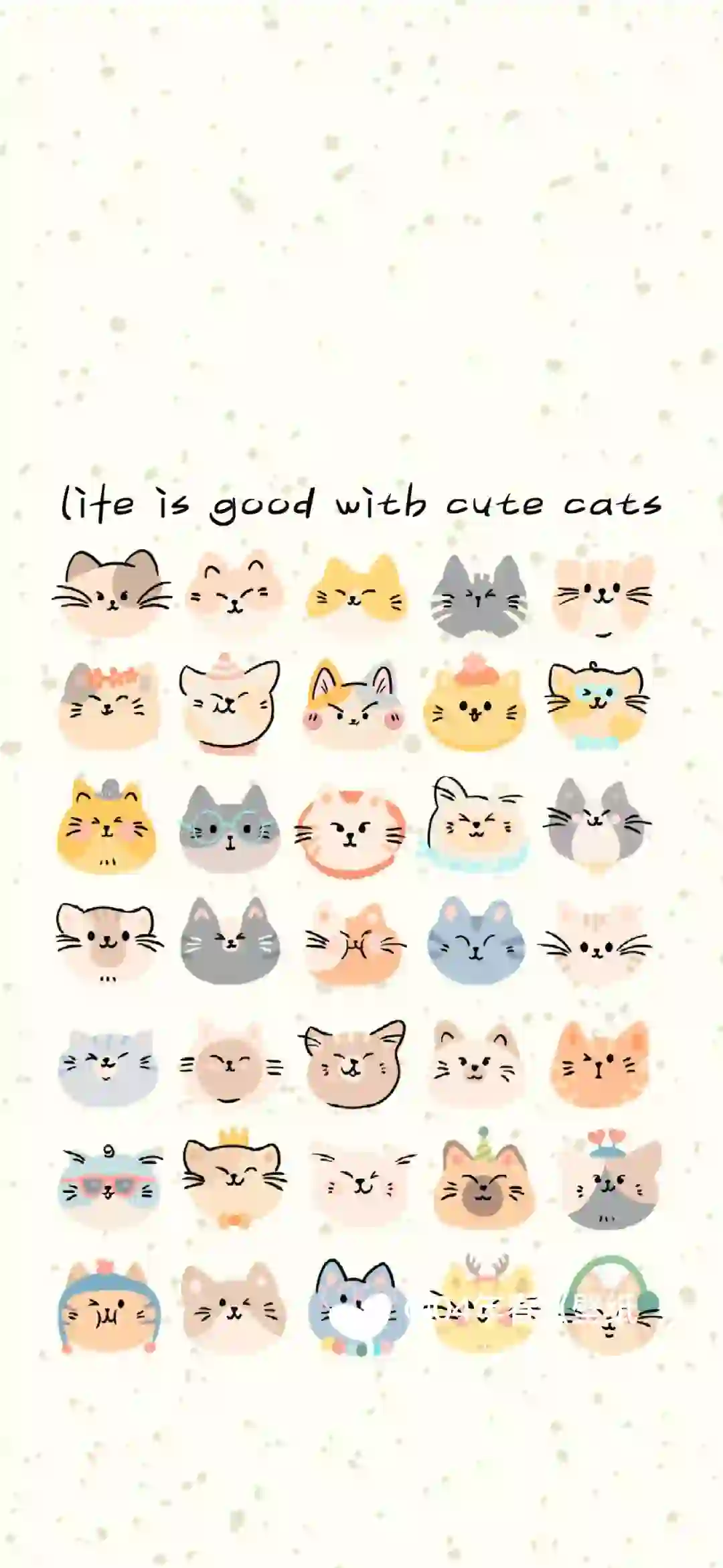 life is good with cute cats 手机壁纸  li