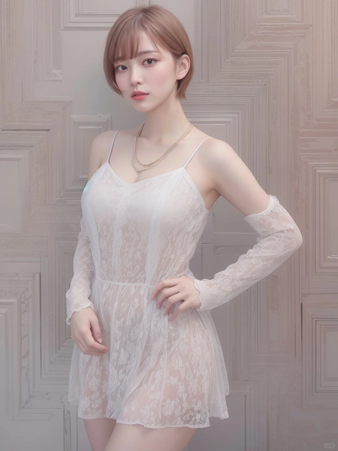 清纯少女，ai 美女