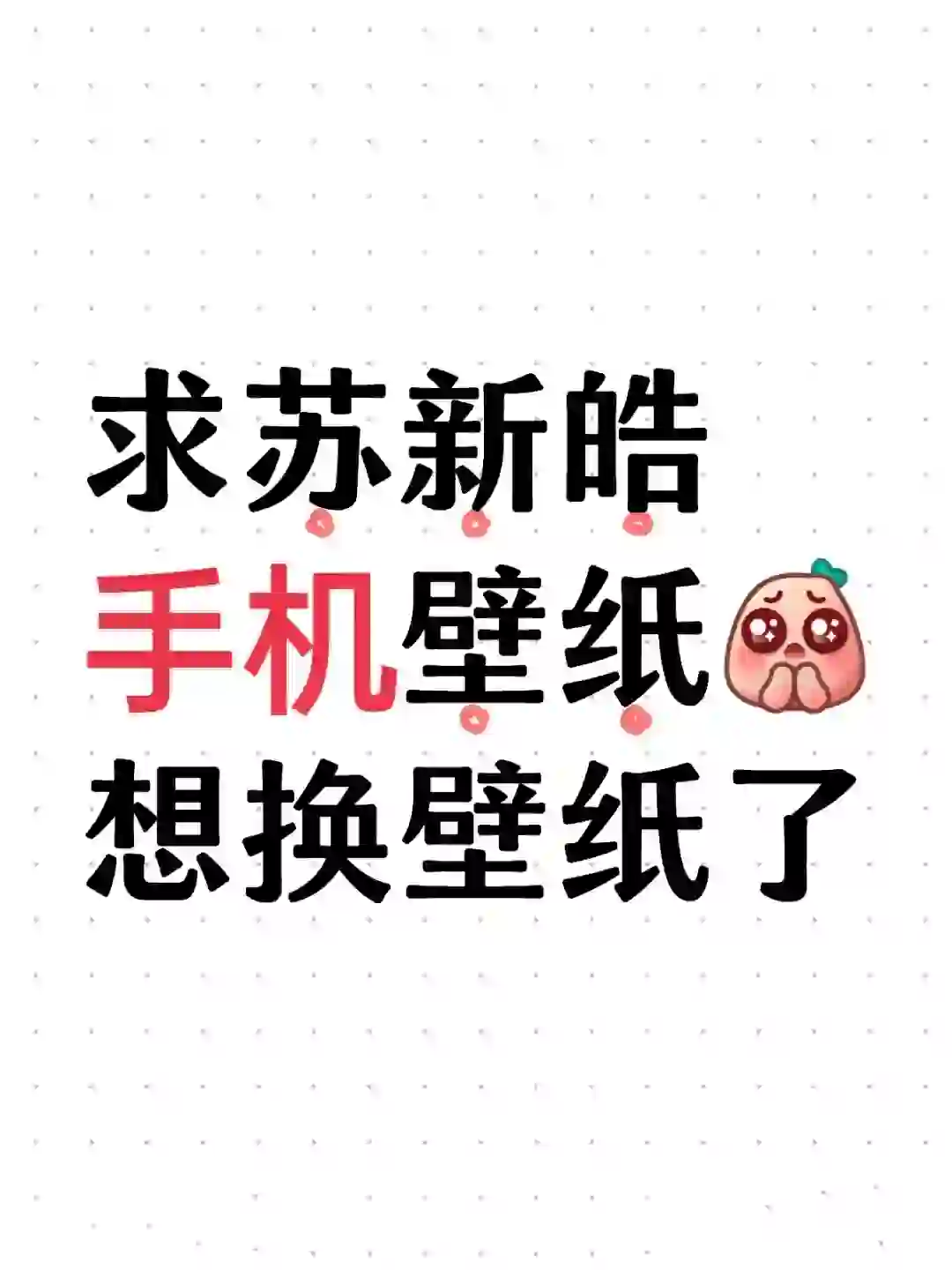 想要苏新皓壁纸