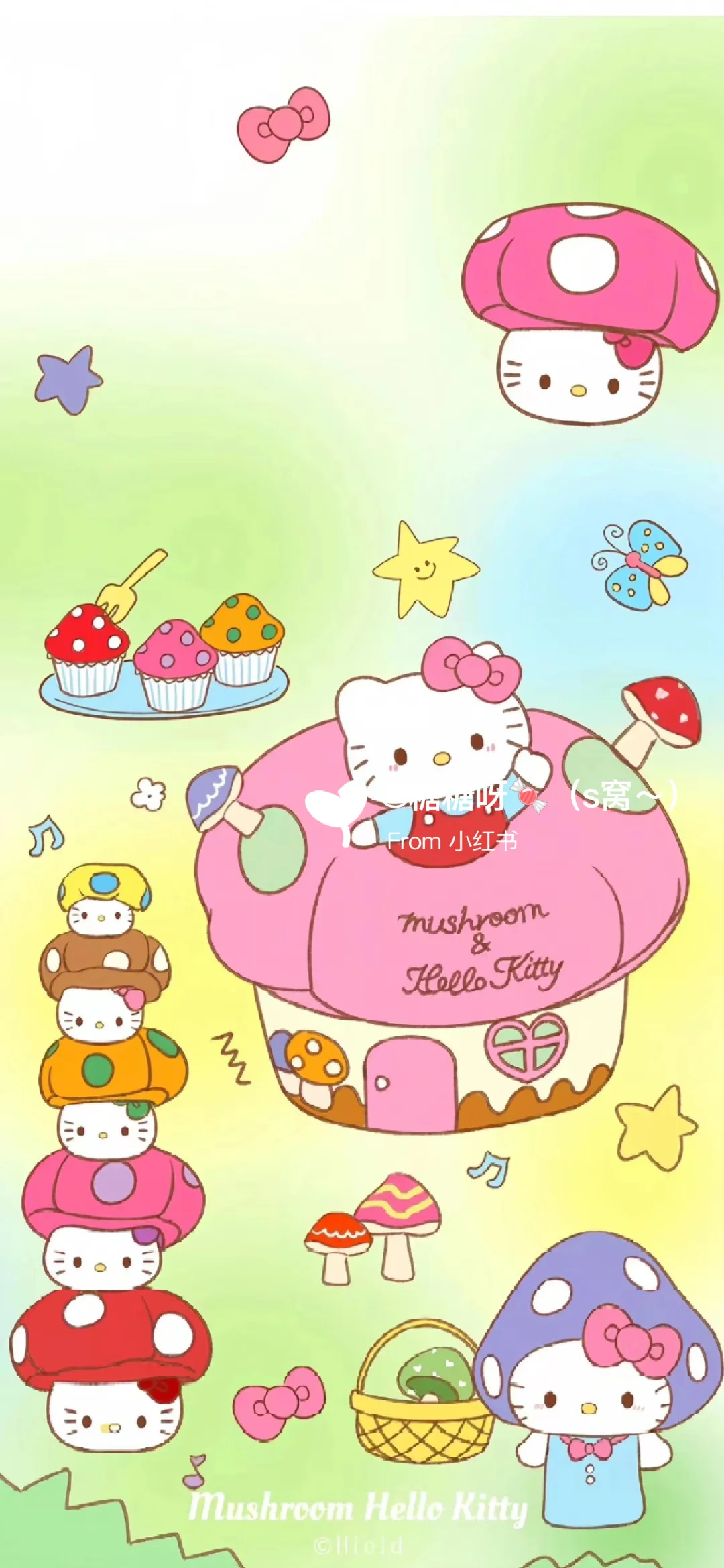 一组HelloKitty手机壁纸 敲可爱～