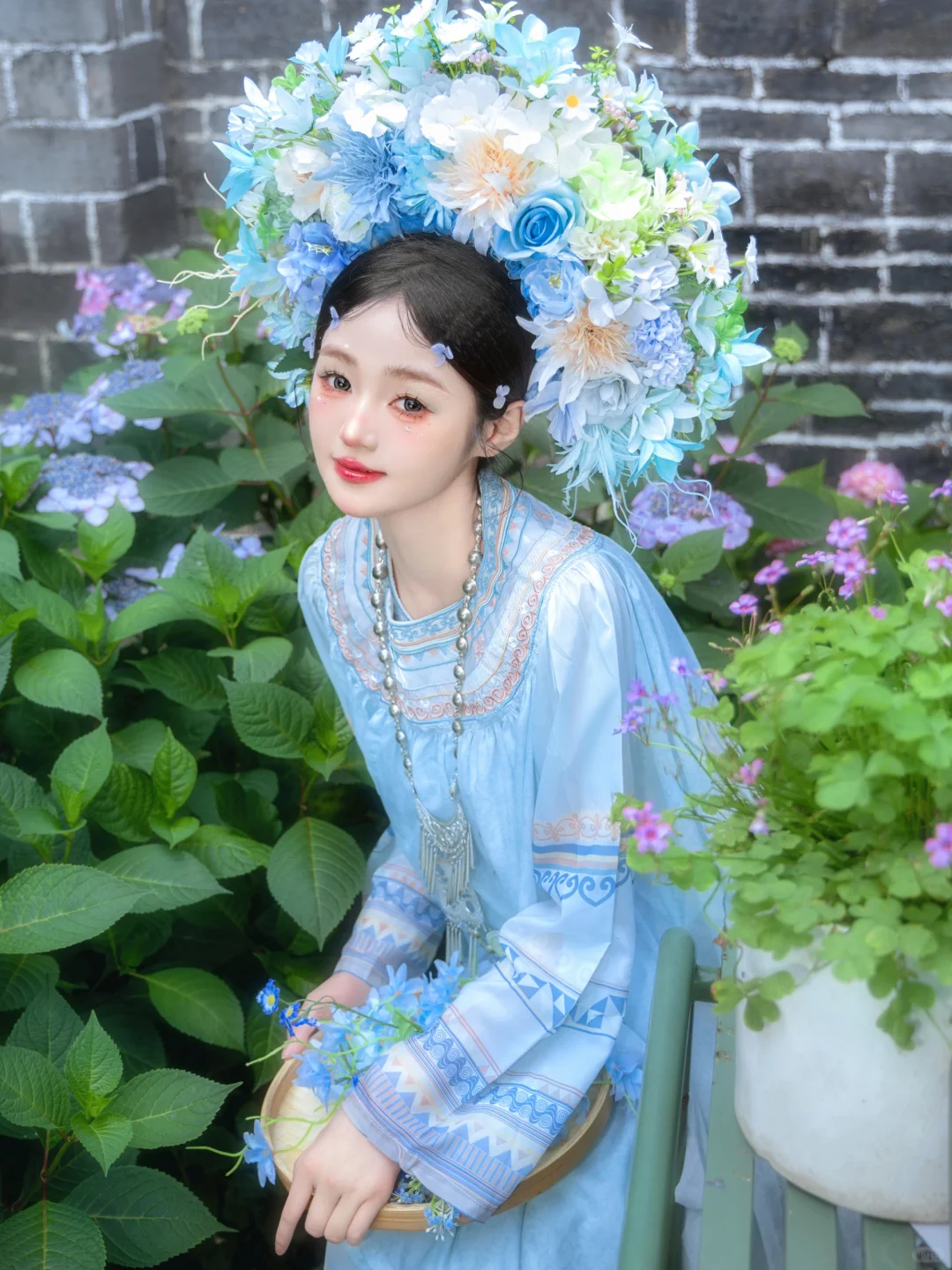 泉州簪花约拍｜小清新风格的彝族少女写真