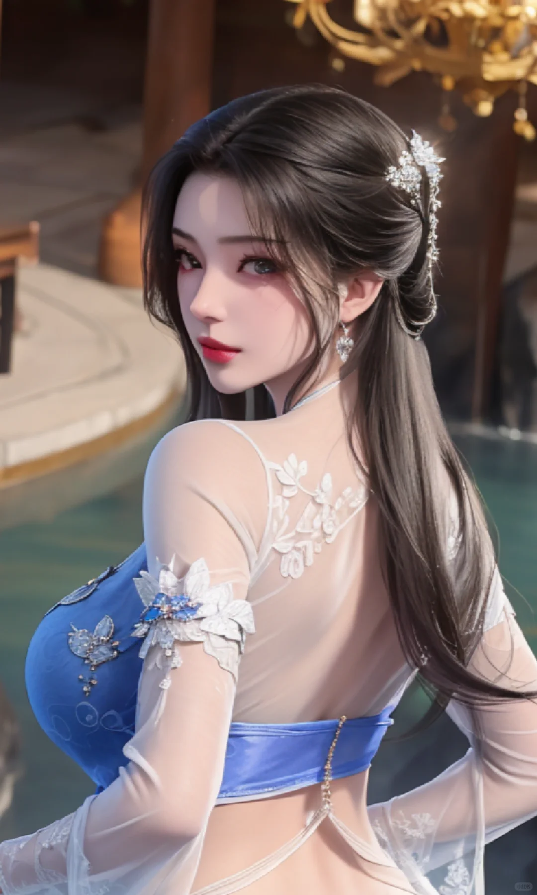 李慕婉回眸背影杀